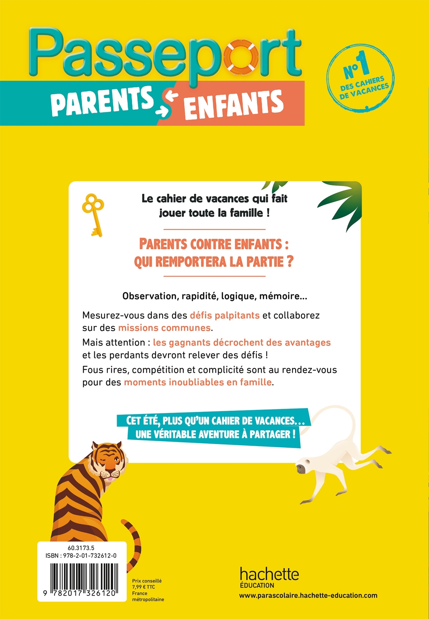 Passeport Parents et enfants Jeux et défis en famille - Cahier de vacances 2026 - Sandra Lebrun - HACHETTE EDUC