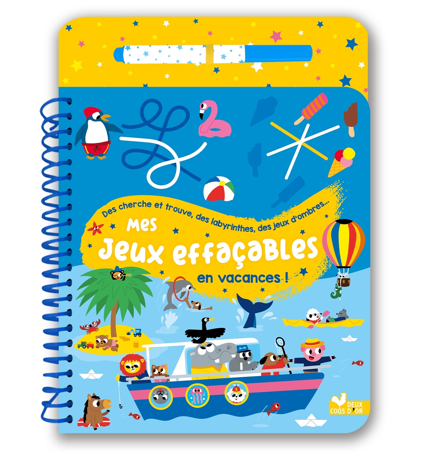 Mes jeux effaçables - en vacances ! -  - DEUX COQS D OR