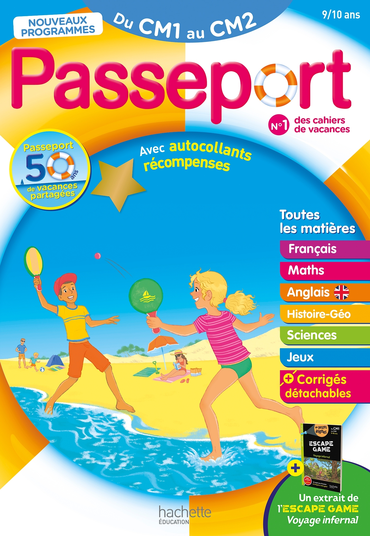 Passeport Du CM1 au CM2 9/10 ans Cahier de vacances 2026 - Claire Barthomeuf, Jacques Chanteux, Bernard Jenner - HACHETTE EDUC