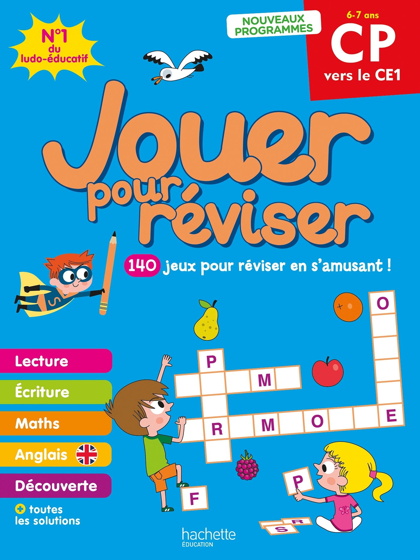 Jouer pour réviser - Du CP au CE1 - Cahier de vacances 2026 - Valérie Videau, Michele Lecreux, Loïc Audrain, Sylvie Cote, Célia Gallais, Pascal Guichard, Sandra Lebrun, Clémence Roux de Luze - HACHETTE EDUC