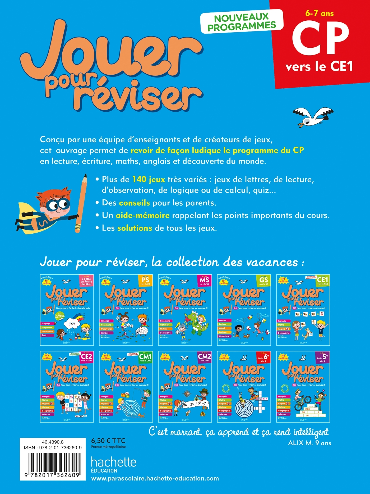 Jouer pour réviser - Du CP au CE1 - Cahier de vacances 2026 - Valérie Videau, Michele Lecreux, Loïc Audrain, Sylvie Cote, Célia Gallais, Pascal Guichard, Sandra Lebrun, Clémence Roux de Luze - HACHETTE EDUC