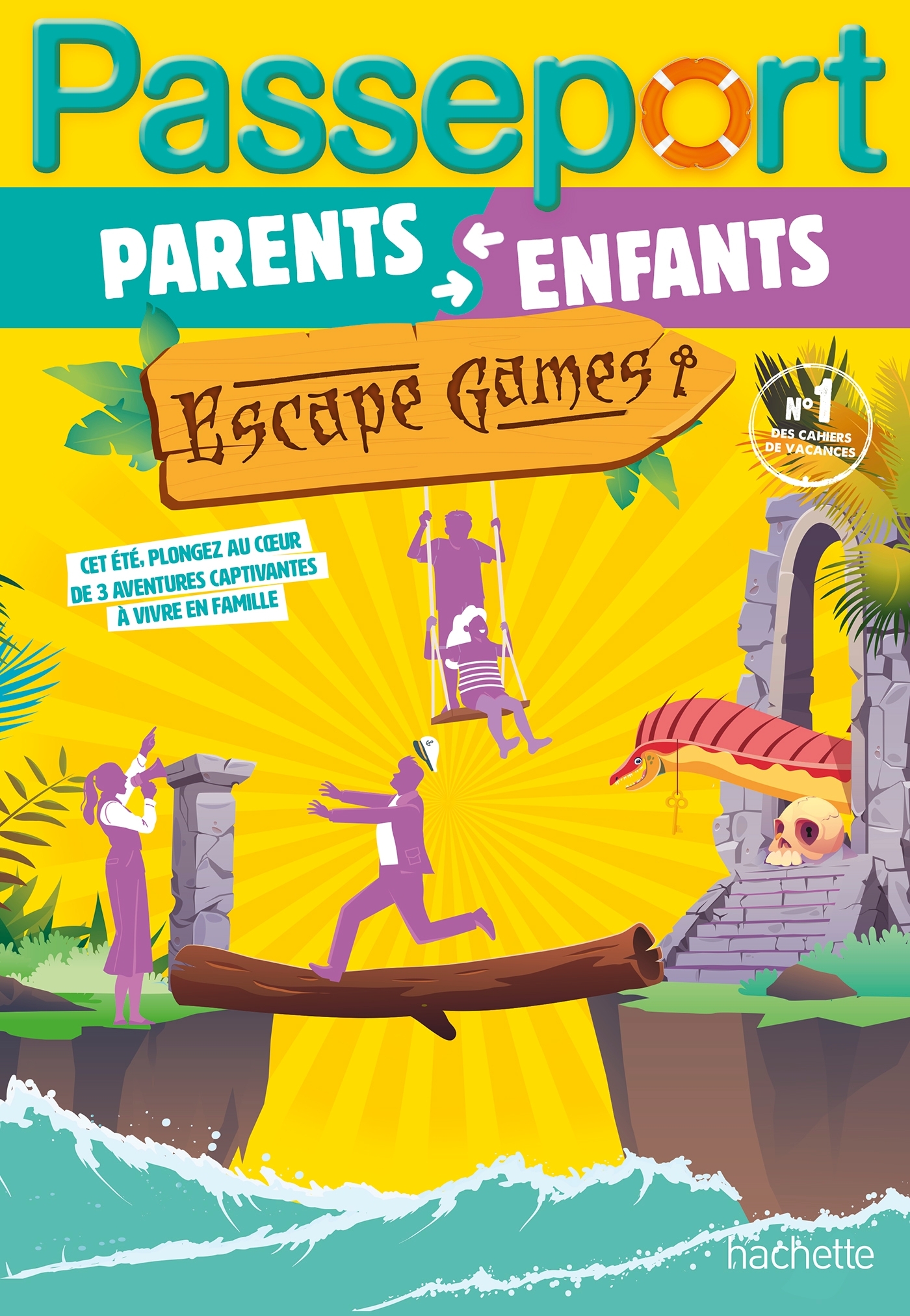Passeport Enfants et parents - Escape games - Cahier de vacances 2026 - Sandra Lebrun - HACHETTE EDUC