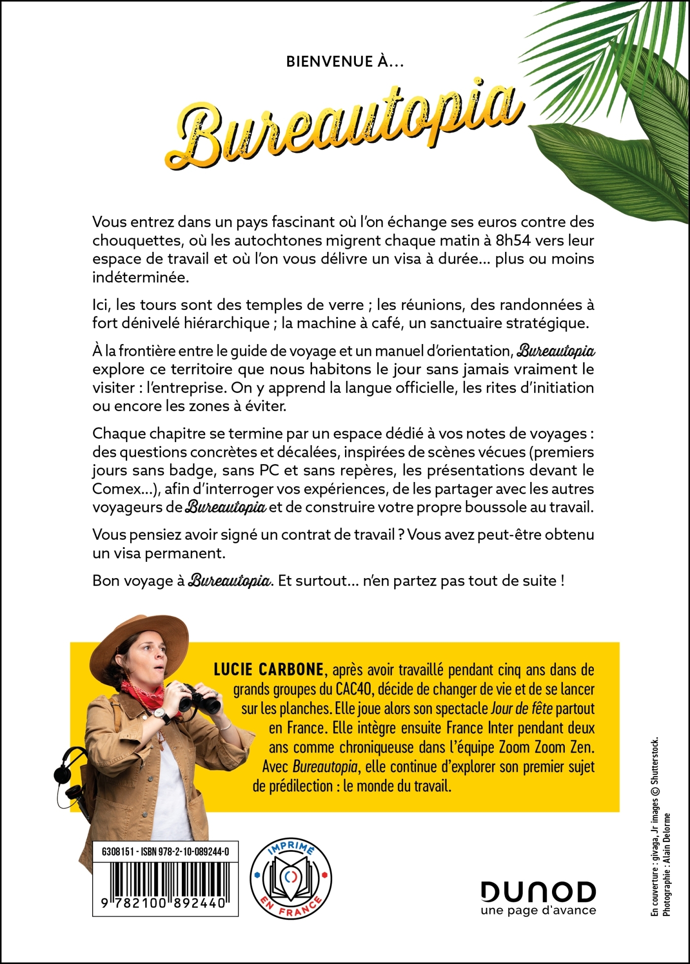 Bureautopia - Lucie Carbone - DUNOD