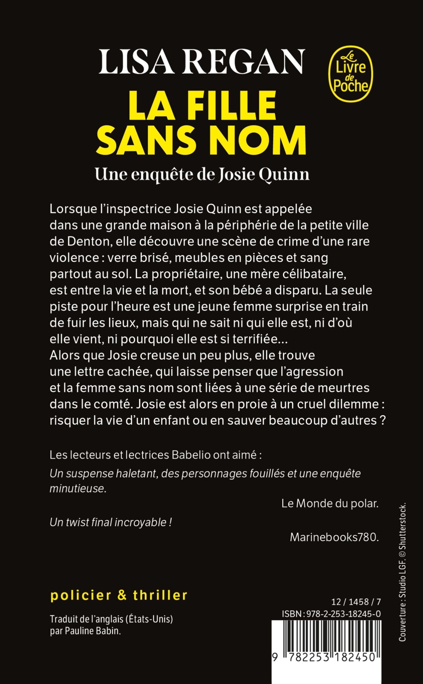 La Fille sans nom - Lisa Regan - LGF