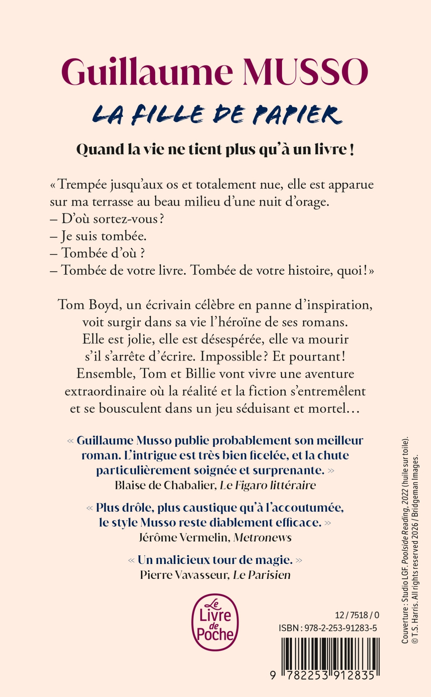 La Fille de papier - Guillaume Musso - LGF