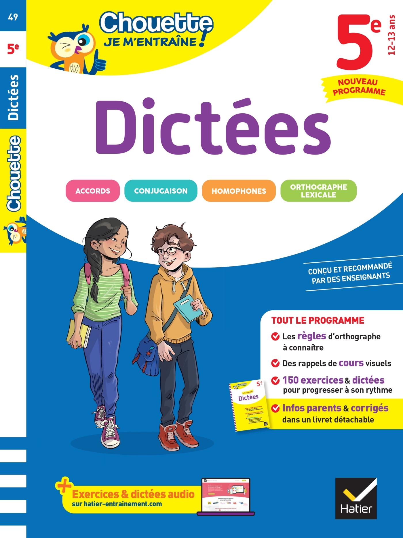 Chouette - Dictées 5e - Nouveau programme - Fabienne Sauve - HATIER