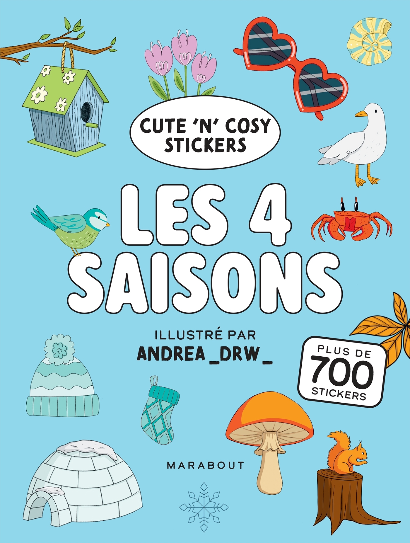 Cute 'n' Cosy - Les 4 saisons -  ANDREA DRAWING,  Andrea_drw_ - MARABOUT