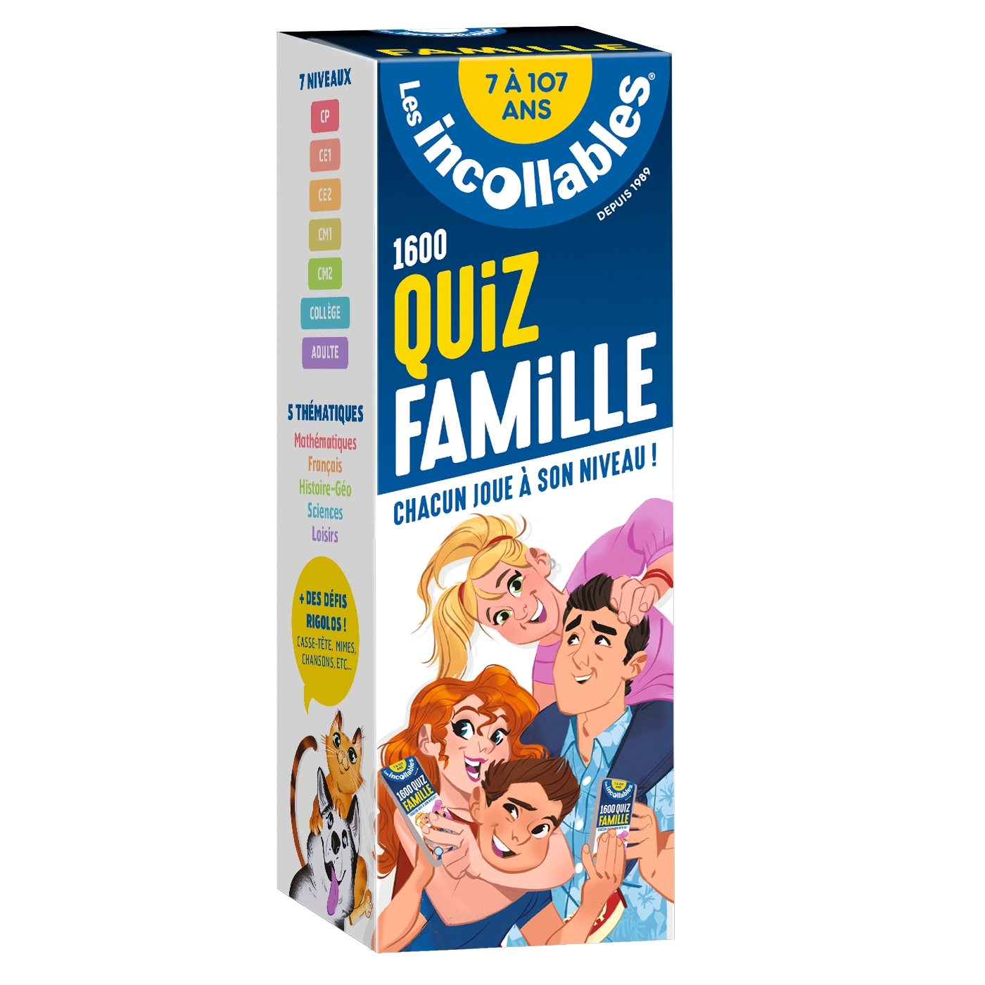 Les incollables - Quiz famille  - De 7 à 107 ans -  Play Bac Éditions - PLAY BAC