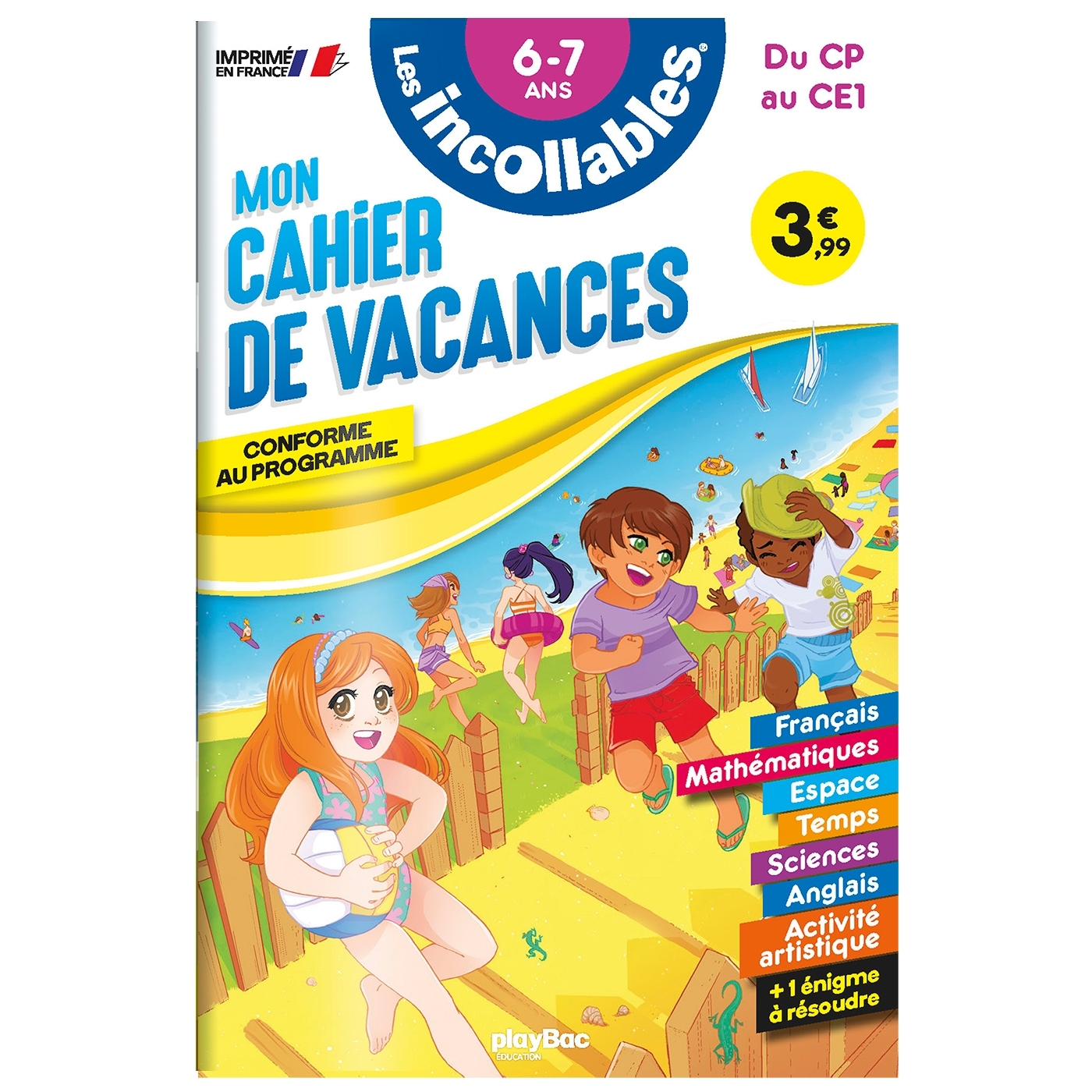 Cahier de vacances 2026 - Les incollables - CP au CE1 - 6/7 ans -  Agnès Roy - PLAY BAC