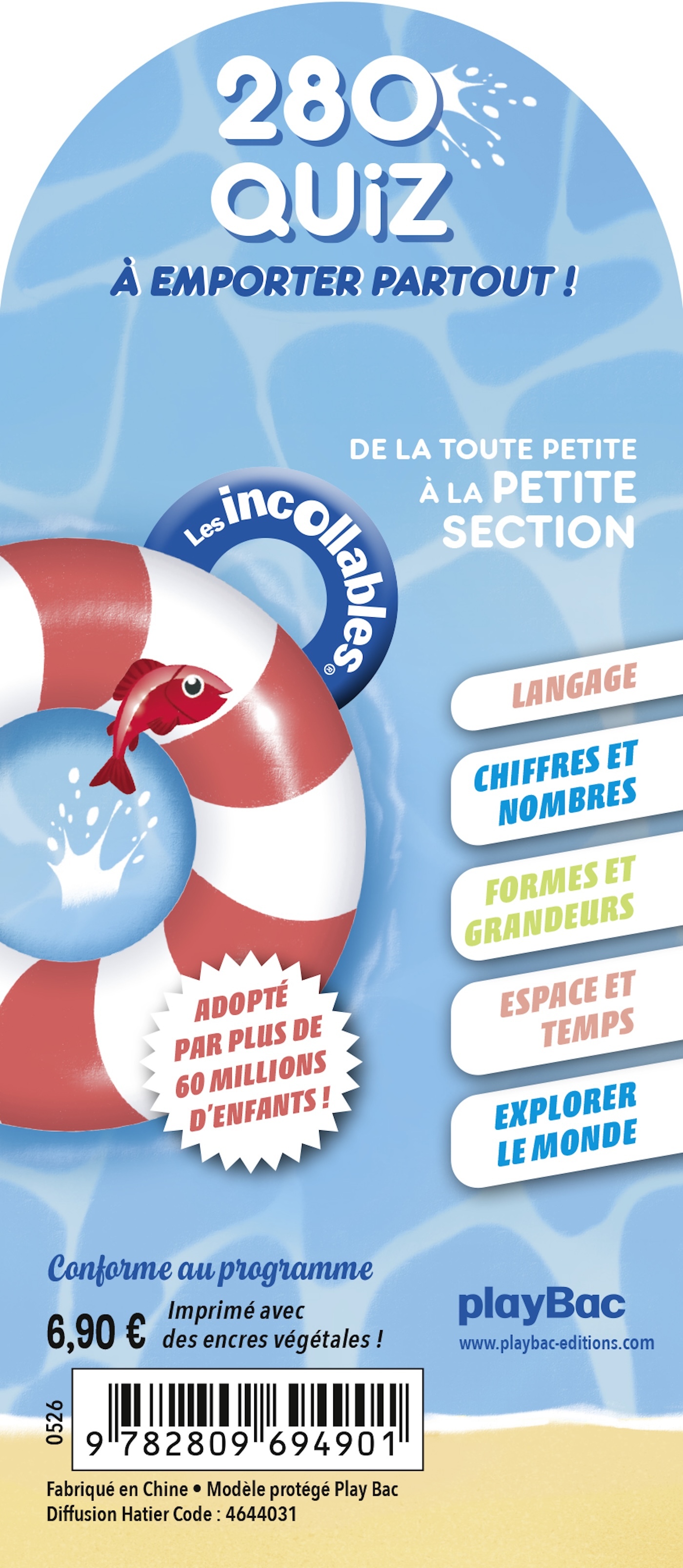 Les Incollables - 280 quiz pour réviser - De la TPS à la PS - 2/3 ans -  Play Bac Éditions - PLAY BAC