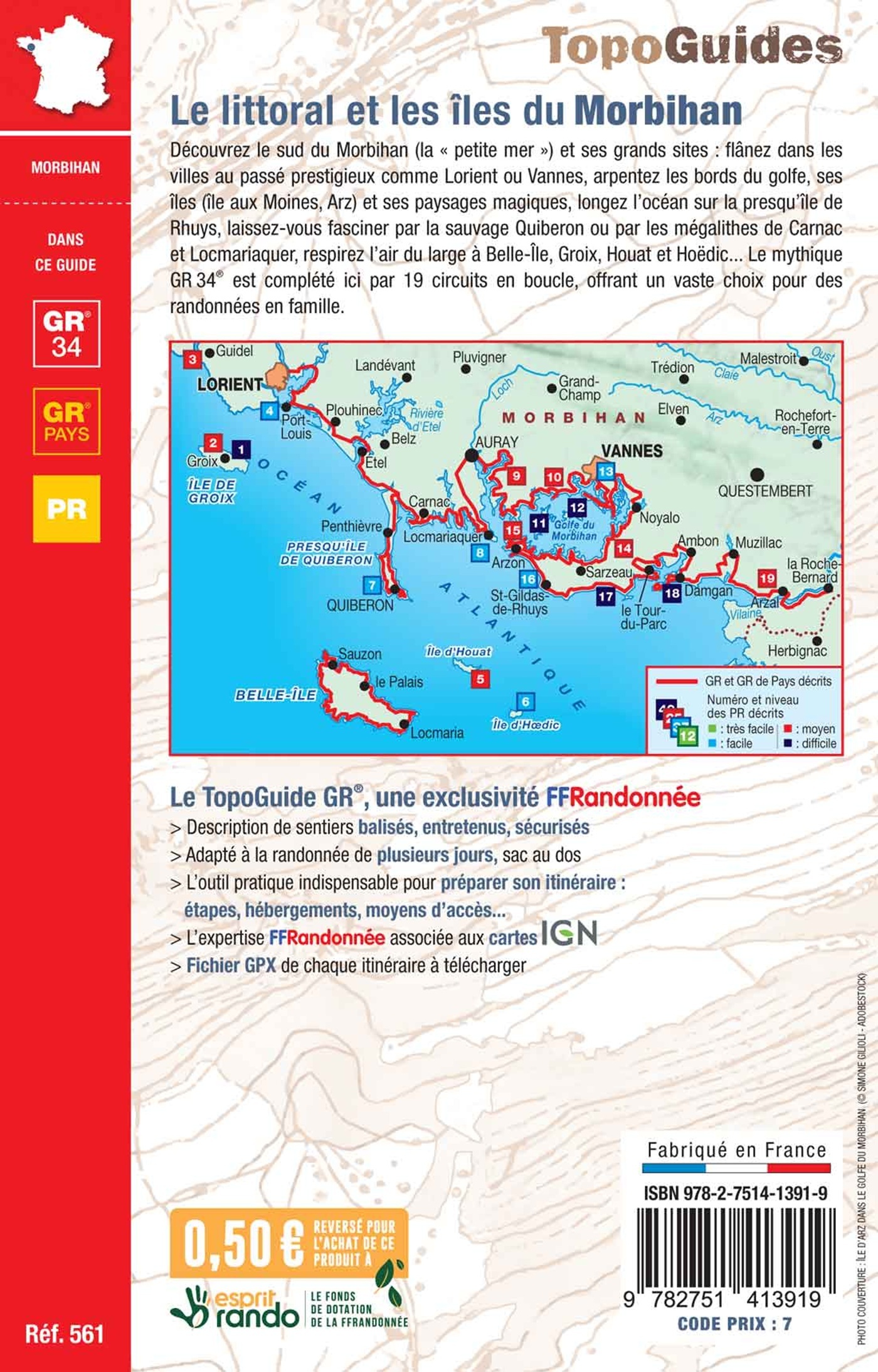 Le littoral et les îles du Morbihan - ERICK ALEXANDERSON ROSAS,  Collectif - FFRP