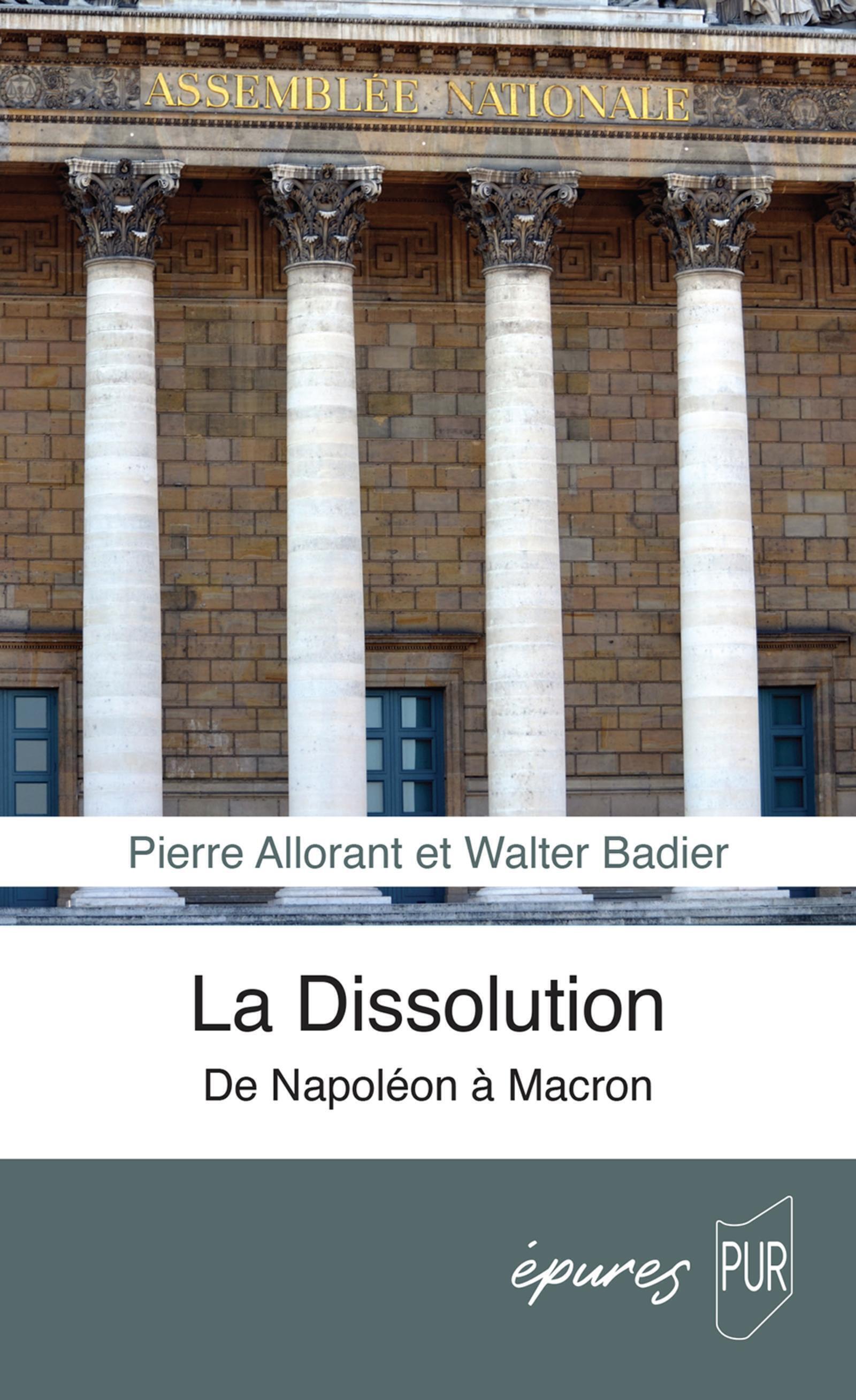 La Dissolution - Walter Badier, Pierre Allorant - PU RENNES