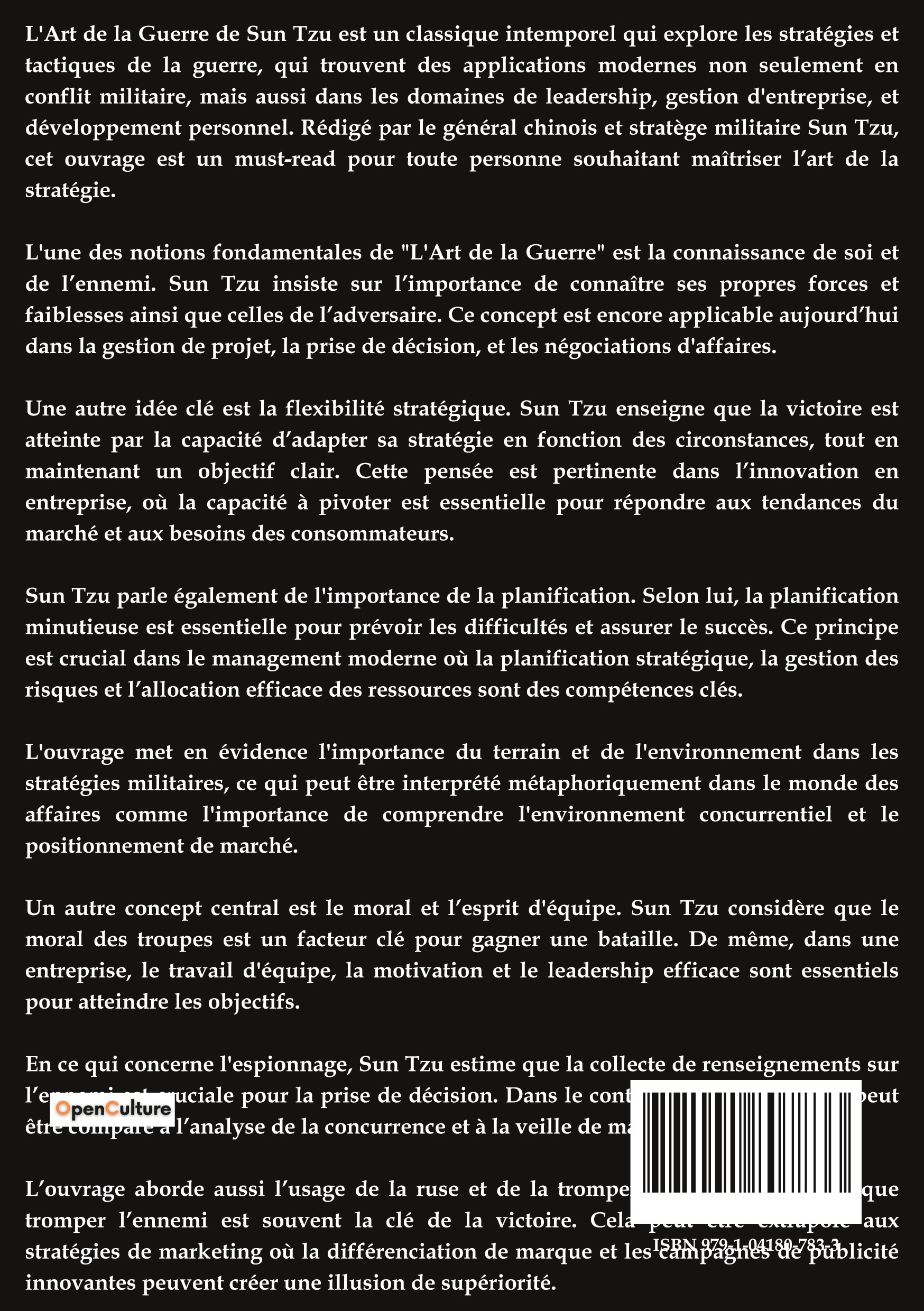L'Art de la Guerre de Sun Tzu - Sun Tzu, Joseph-Marie Amiot - SHS EDITIONS