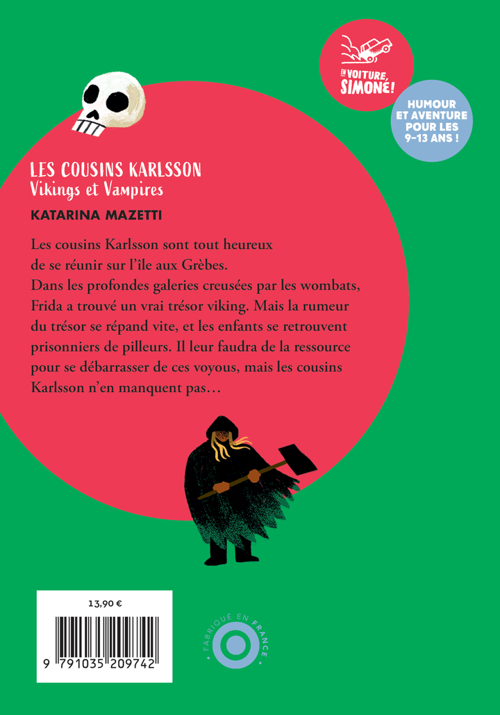Les cousins Karlsson Tome 3 - Vikings et vampires - KATARINA MAZETTI - THIERRY MAGNIER