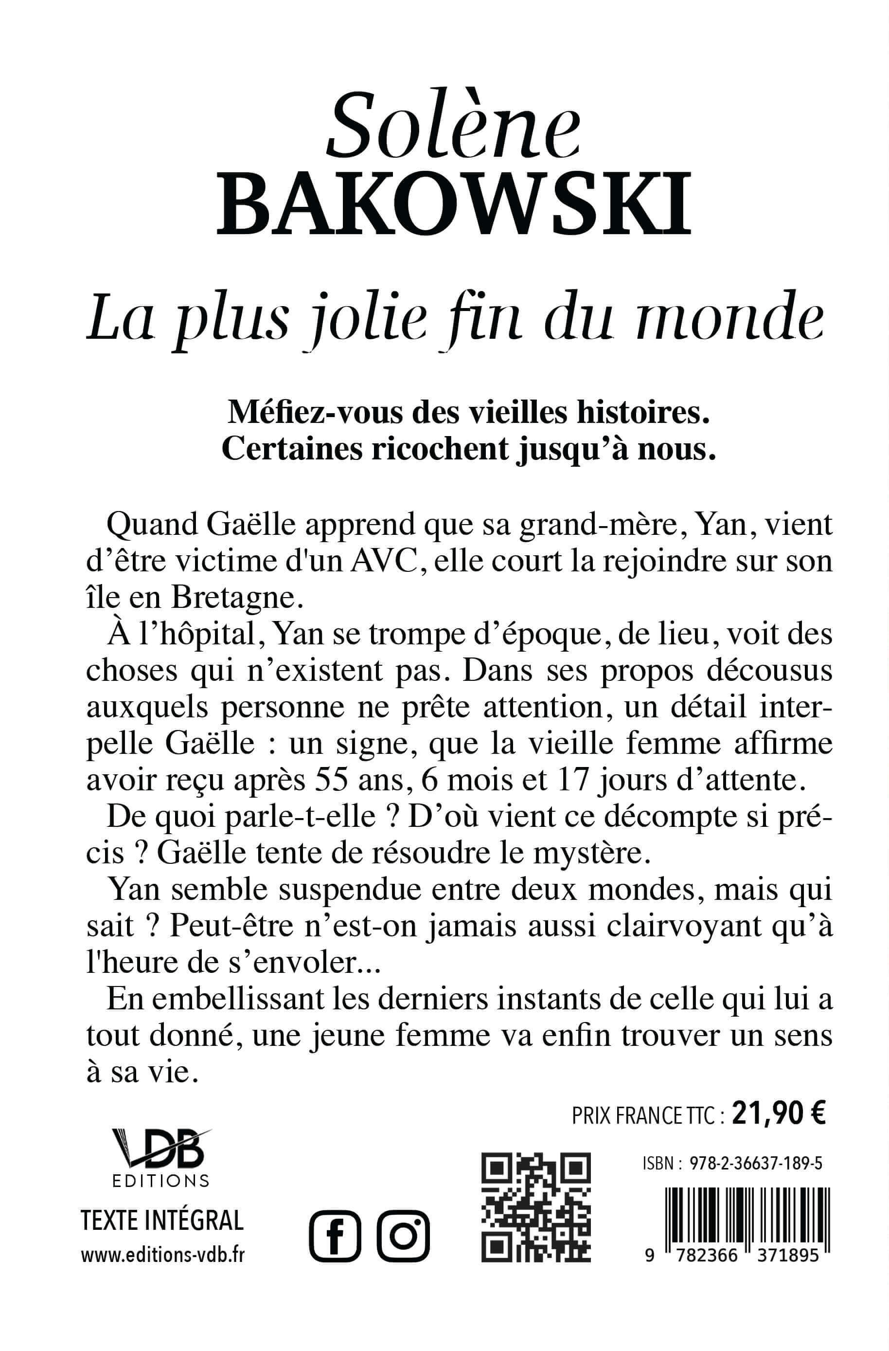 LA PLUS JOLIE FIN DU MONDE - Solène Bakowski - EDITIONS VDB