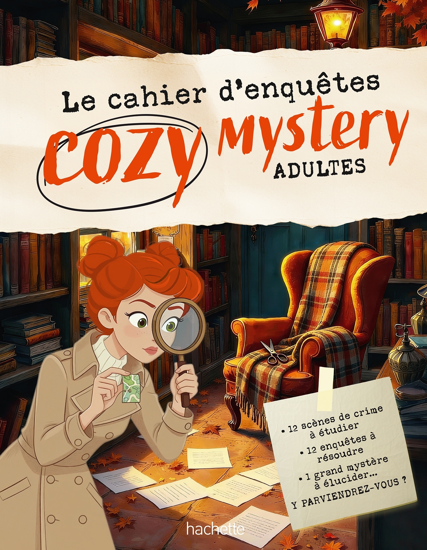 Le cahier d'enquêtes Cozy Mystery Adultes -   - HACHETTE PRAT