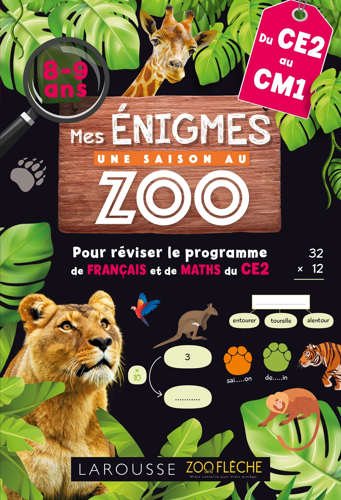 Mes énigmes Une SAISON AU ZOO CE2 -  Collectif - LAROUSSE