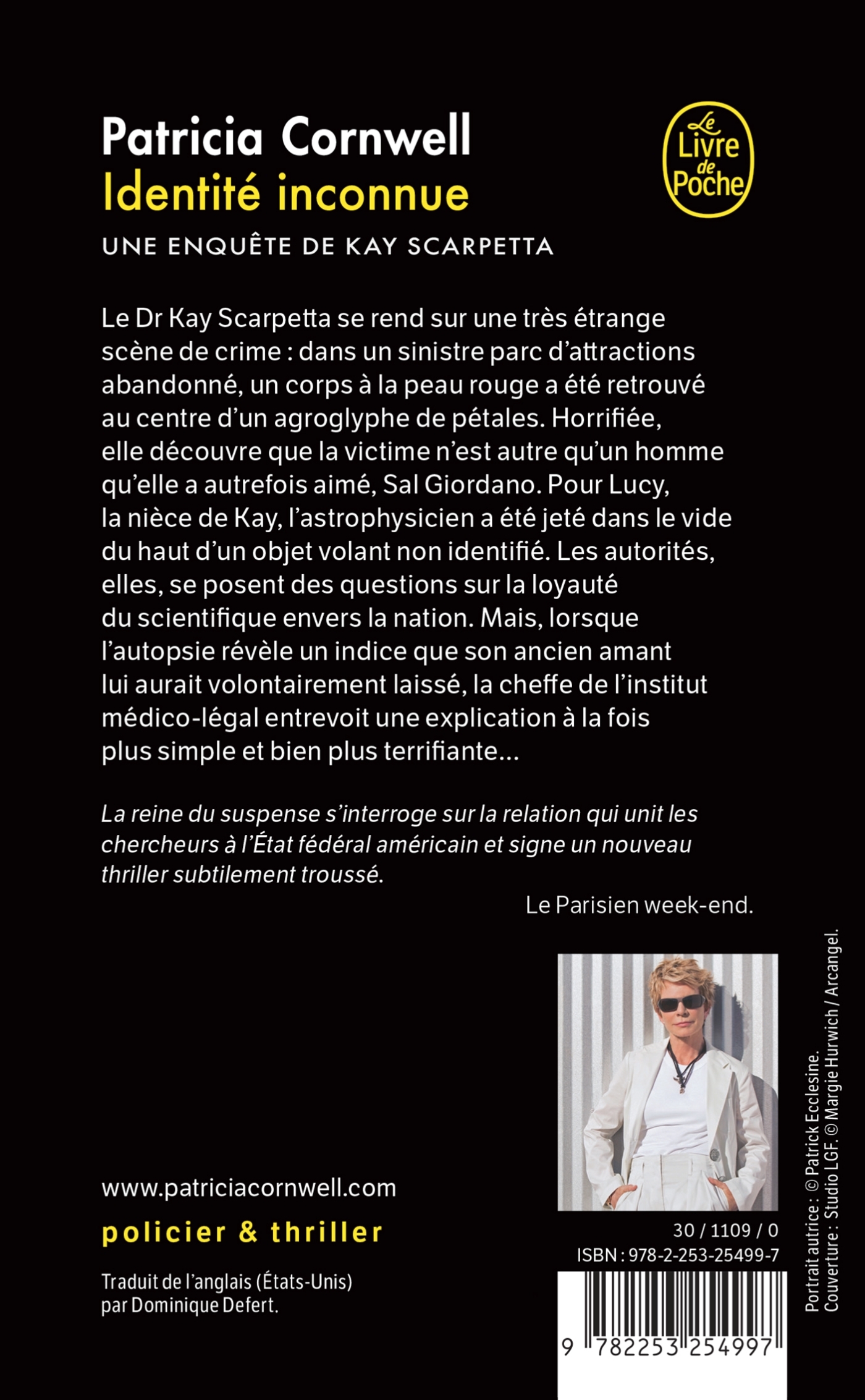 Identité inconnue - Patricia Cornwell - LGF