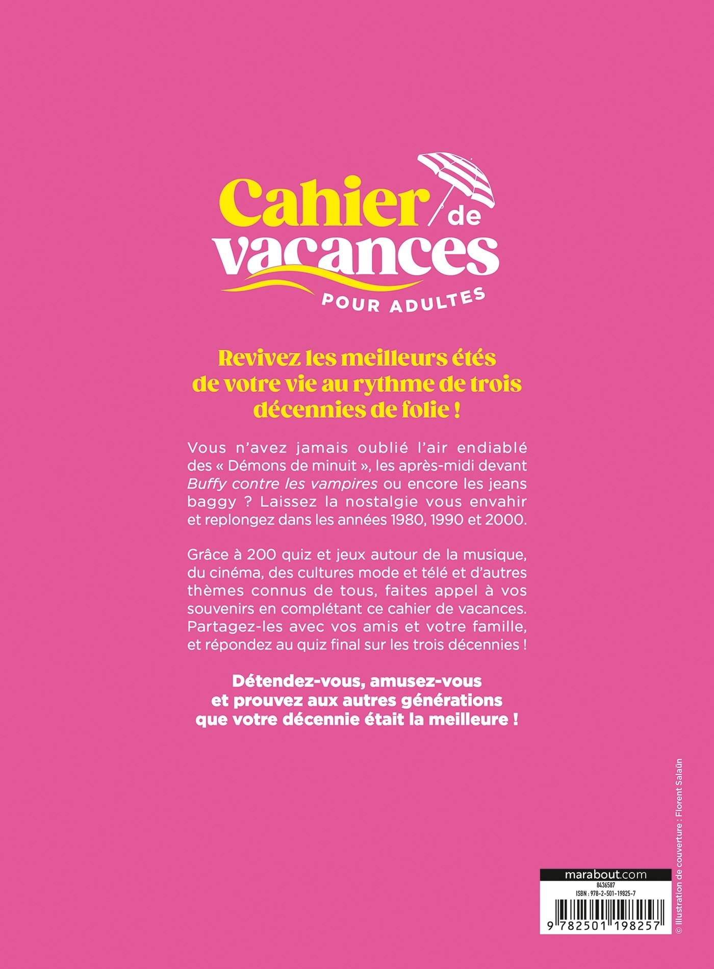 Cahier de vacances summer flashback -  - MARABOUT