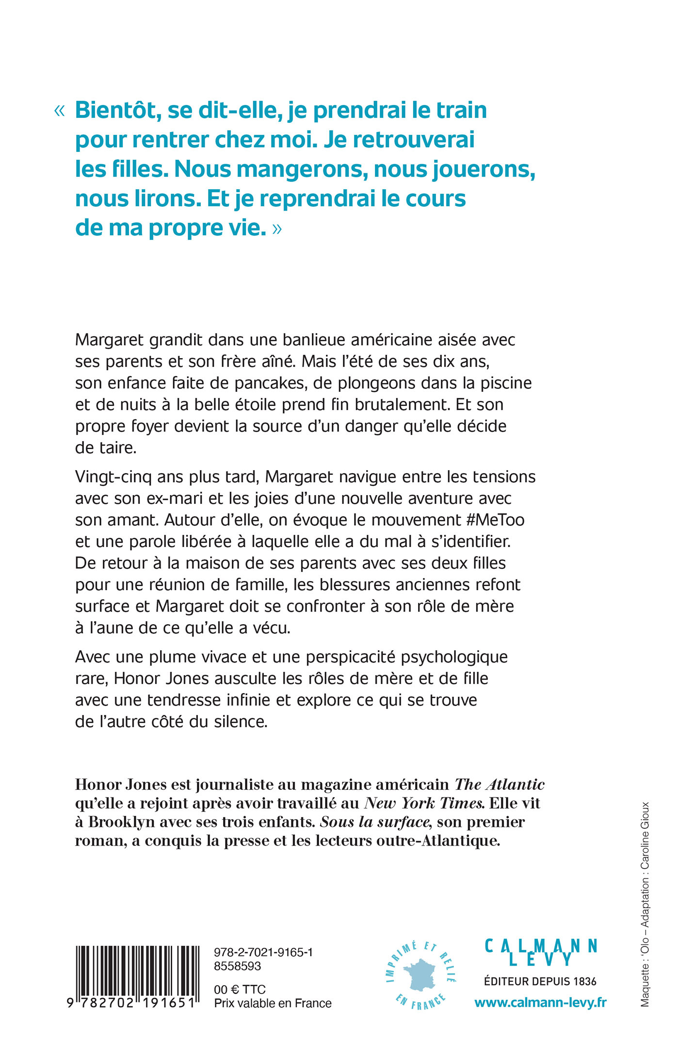 Sous la surface - Honor Jones - CALMANN-LEVY