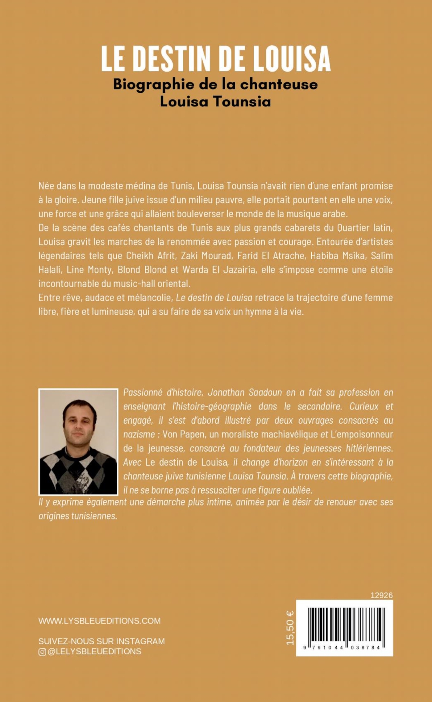 Le destin de Louisa - Jonathan Saadoun - LE LYS BLEU
