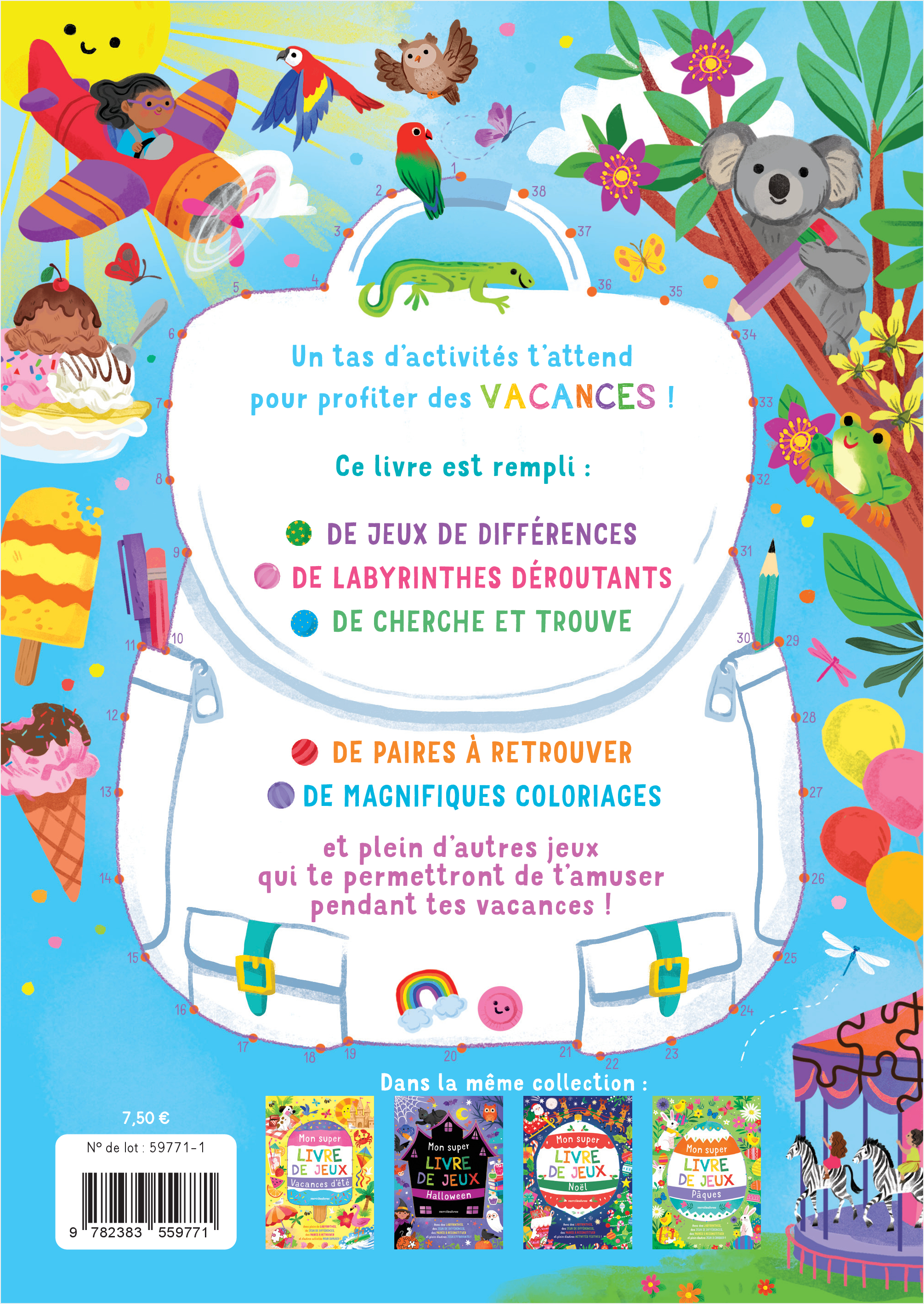 Mon super livre de jeux - Vive les vacances ! -  - MERCILESLIVRES