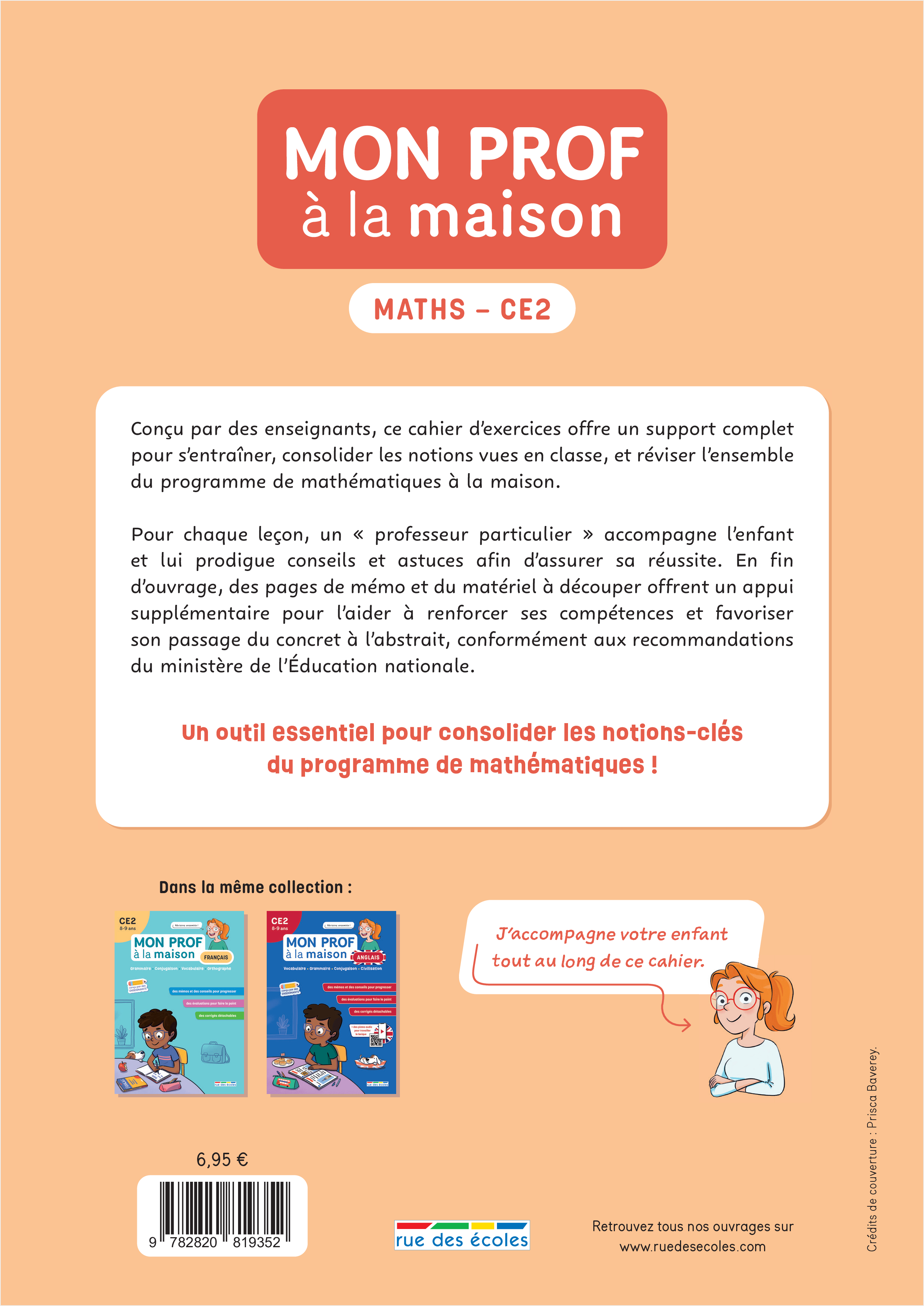 Mon prof à la maison - Maths CE2 -  Collectif, Camille  Denoël, Emmanuelle Deschamps, Maxime Paul - RUE DES ECOLES
