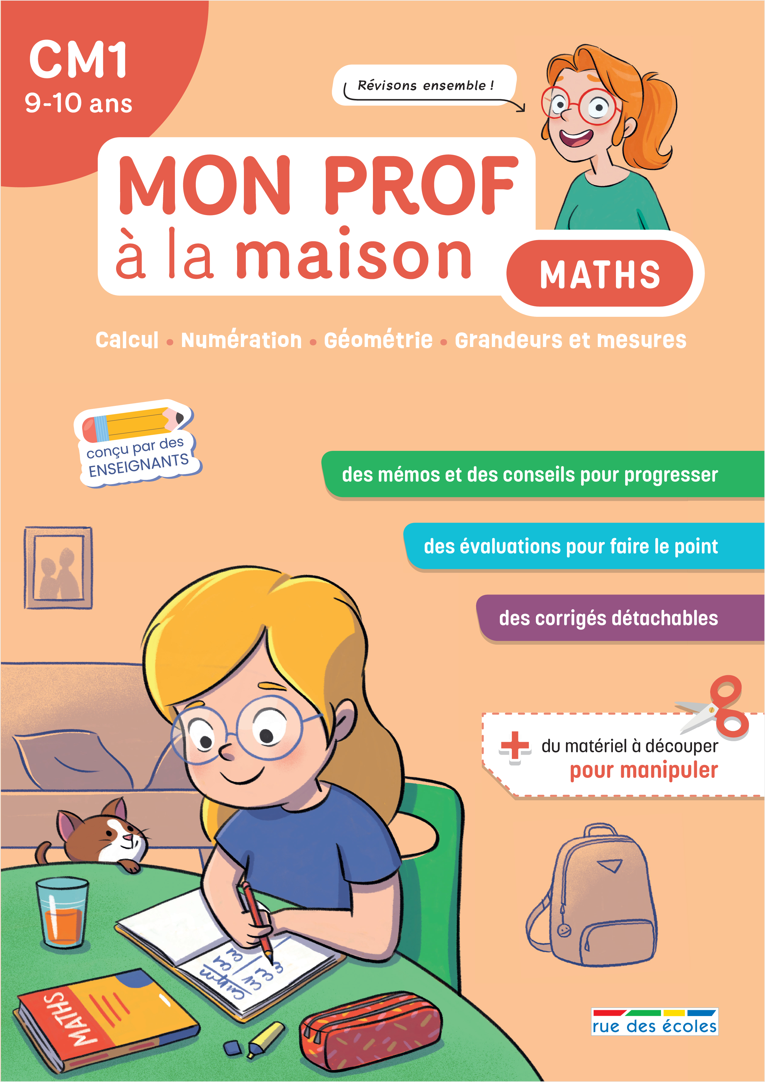 Mon prof à la maison - Maths CM1 -  Collectif, Camille  Denoël, Barbara Remy, Maxime Paul - RUE DES ECOLES