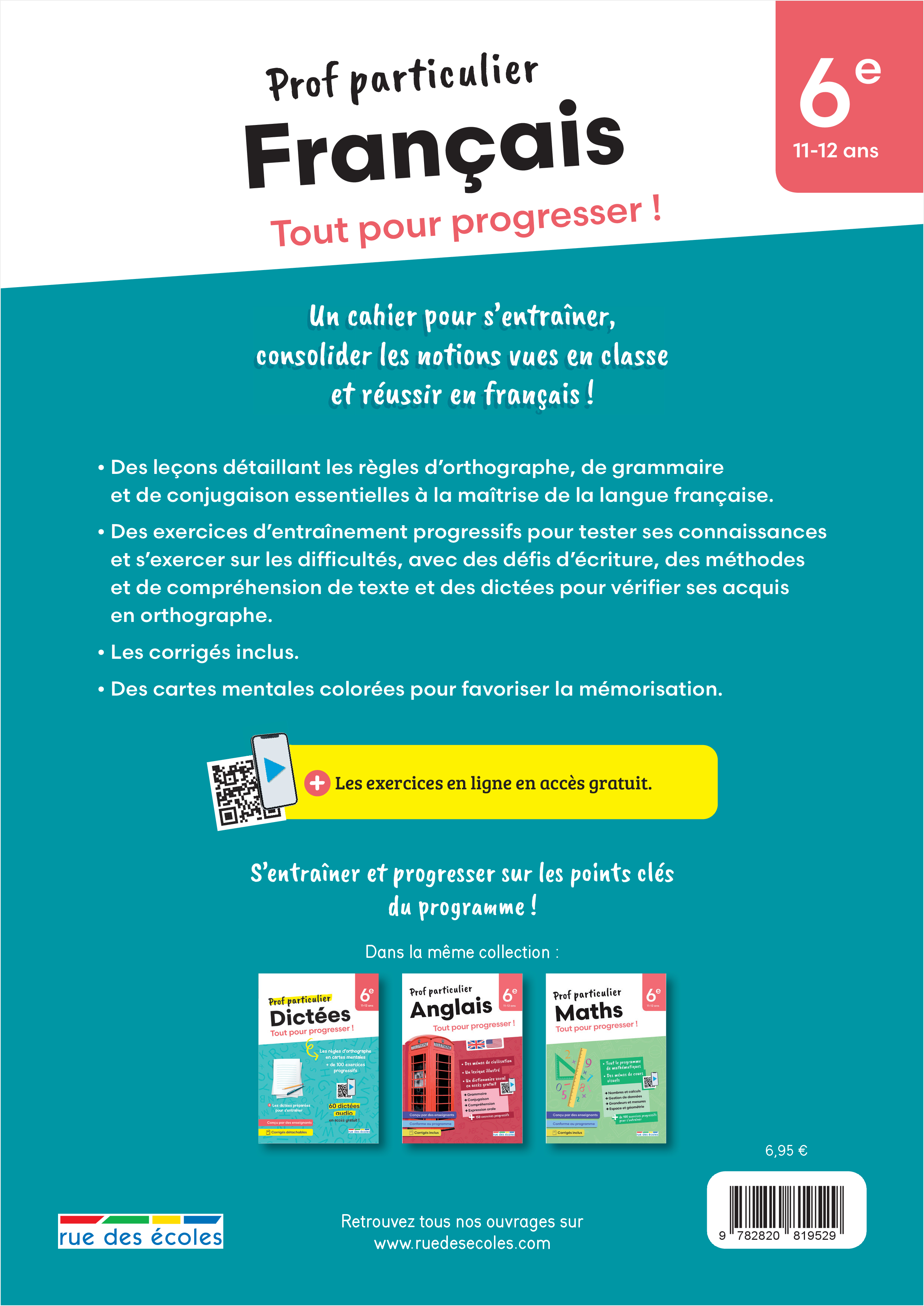 Prof particulier - Français 6e -  Collectif, Lucile Mur, Mathilde Schuhmacher - RUE DES ECOLES