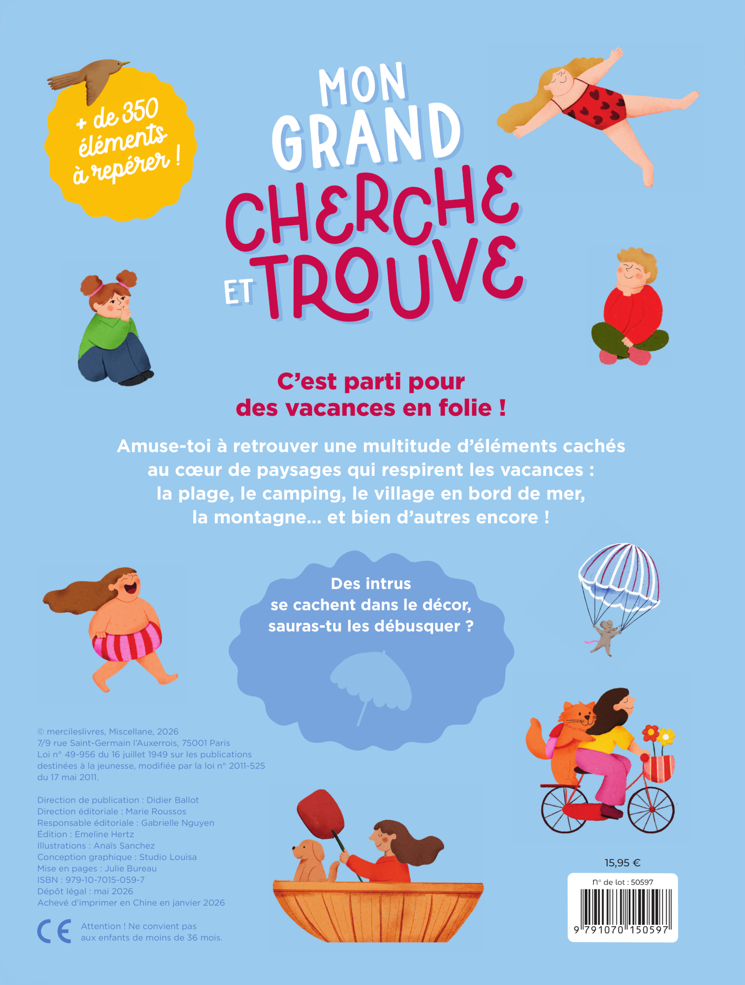 Mon grand cherche et trouve - Vacances en folie -  - MERCILESLIVRES