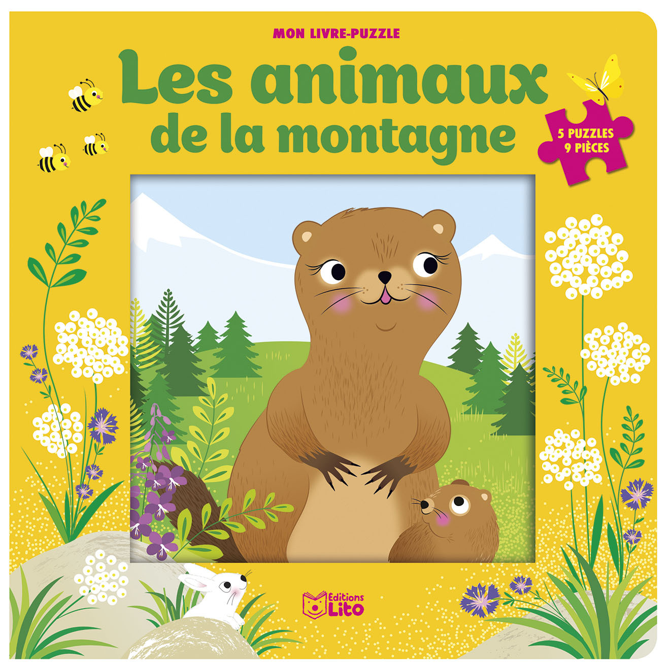 LIVRE PUZZLE 9P ANIMAUX MONTAG - XXX - LITO