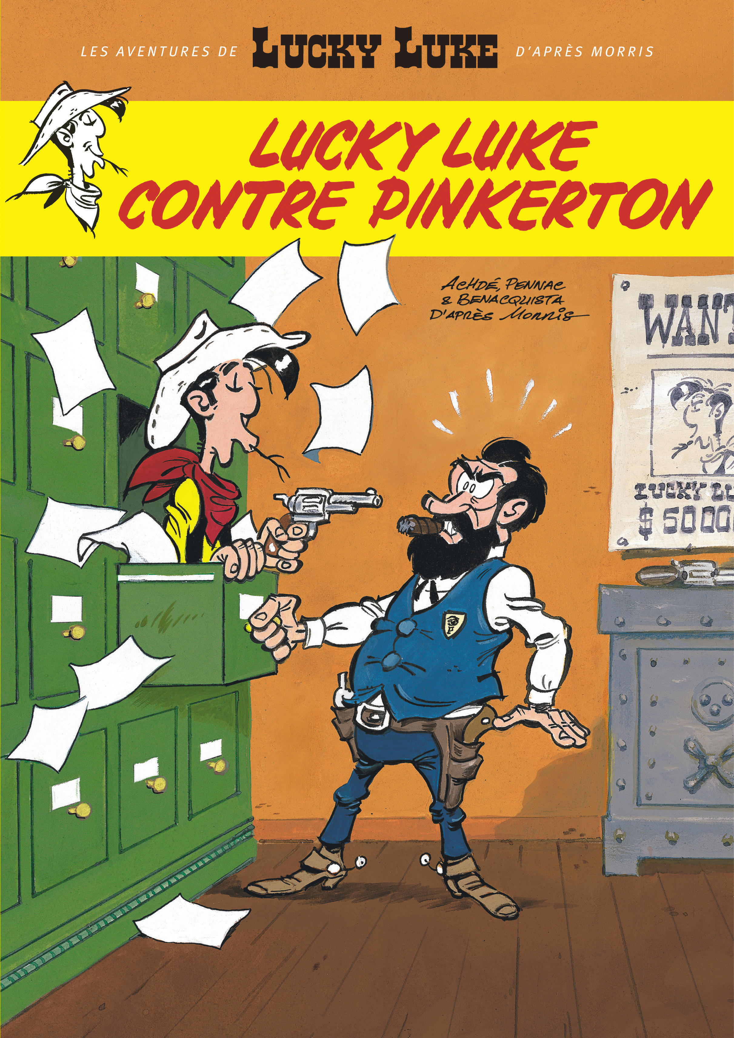 Les Aventures de Lucky Luke d'après Morris - Tome 4 - Lucky Luke contre Pinkerton -  Benacquista Tonino,  Pennac Daniel, Daniel Pennac, Tonino Benacquista - LUCKY