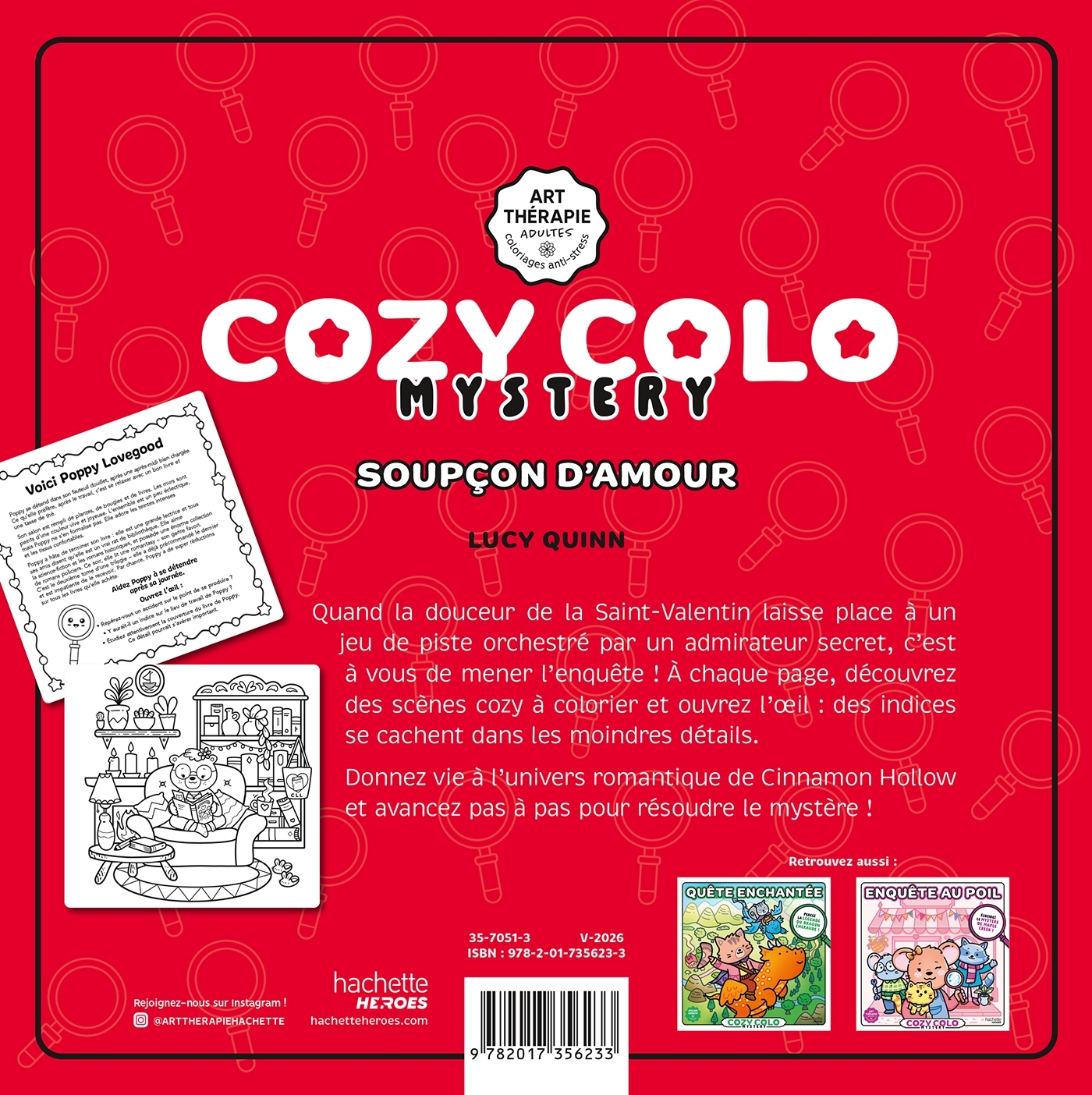 Cozy colo Mystery - Soupçon d'amour - Lucy QUINN - HACHETTE HEROES