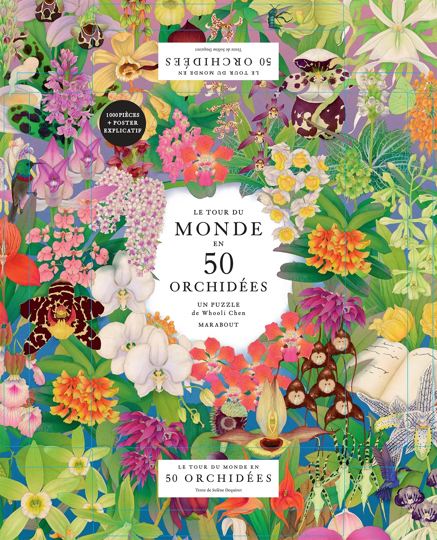 Le tour du monde en 50 orchidées - Puzzle 1000 pièces -  - MARABOUT
