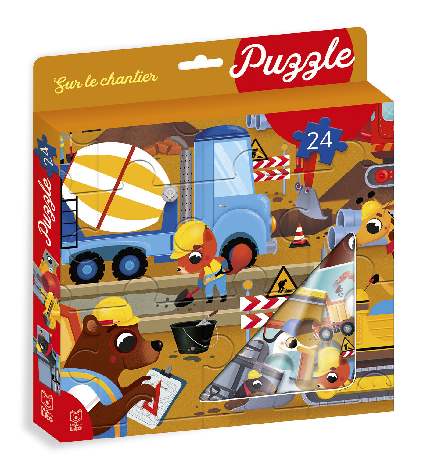 MA BOITE A PUZZLE 24P CHANTIER - XXX - LITO
