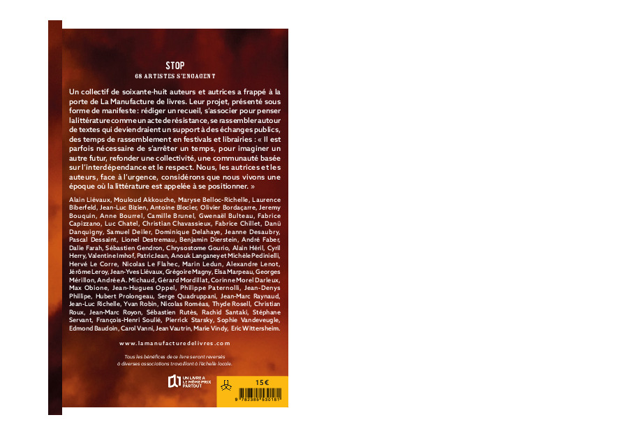 Stop - Benjamin Dierstein, Philippe Paternolli, Jeanne Desaubry, Yvan Robin, Sébastien Gendron, Chrysostome Gourio, Gérard Mordillat, Alexandre Lenot, Luc Chatel, Carol Vanni, Hubert Prolongeau, Edmond Baudoin, Jean-Hugues Oppel, Dominique Delahaye, Antoi