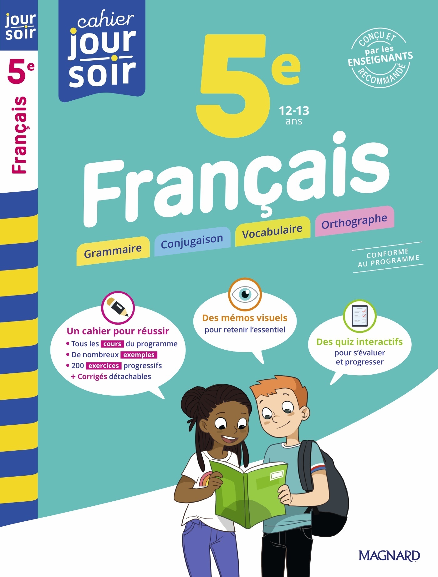 Français 5e - Cahier Jour Soir - Florence Randanne, Stéphane Devin, Sandra Mouget - MAGNARD