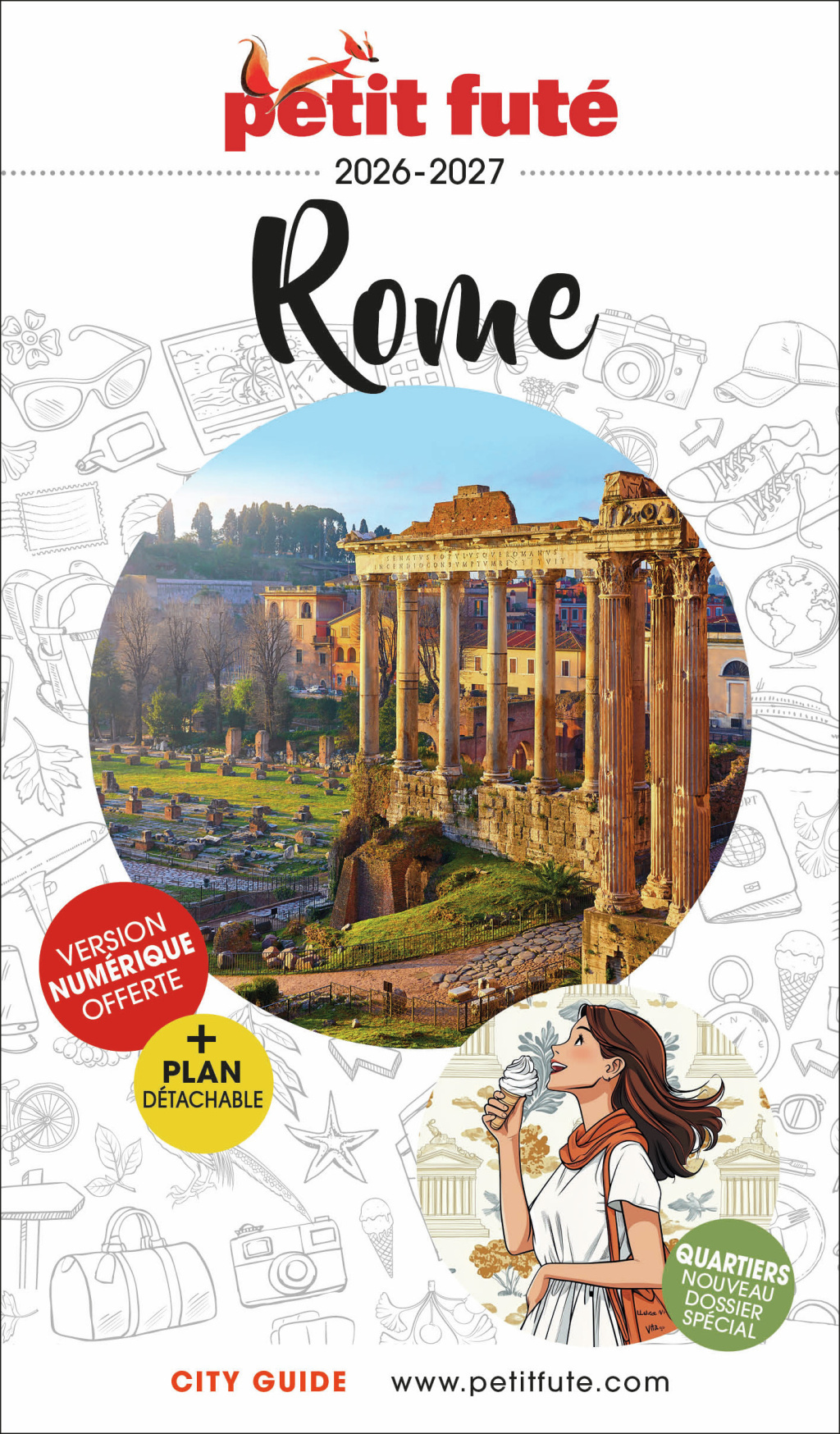 Guide Rome 2026 Petit Futé -  Auzias d. / labourdette j. & alter, Jean-Paul Labourdette, Dominique Auzias - PETIT FUTE