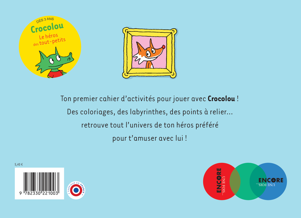 Le Cahier d'activités de Crocolou - Ophélie Texier - ACTES SUD