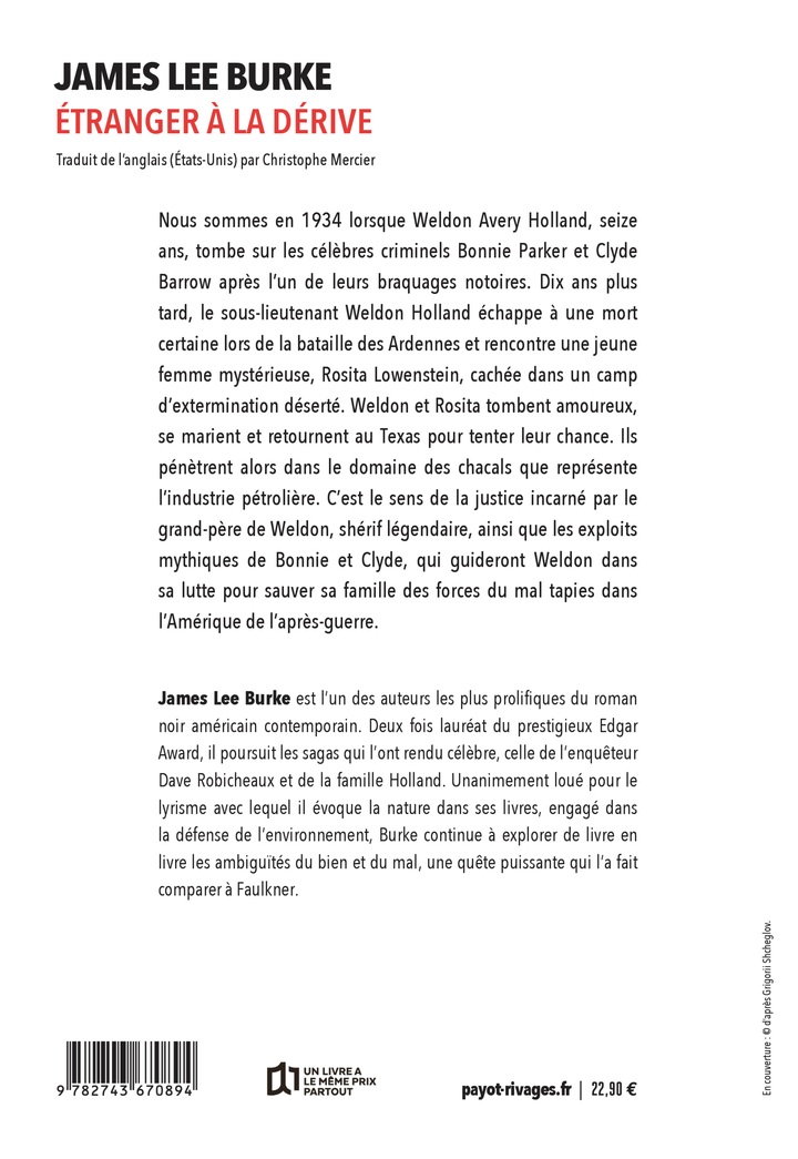 Étranger à la dérive - James lee Burke - RIVAGES
