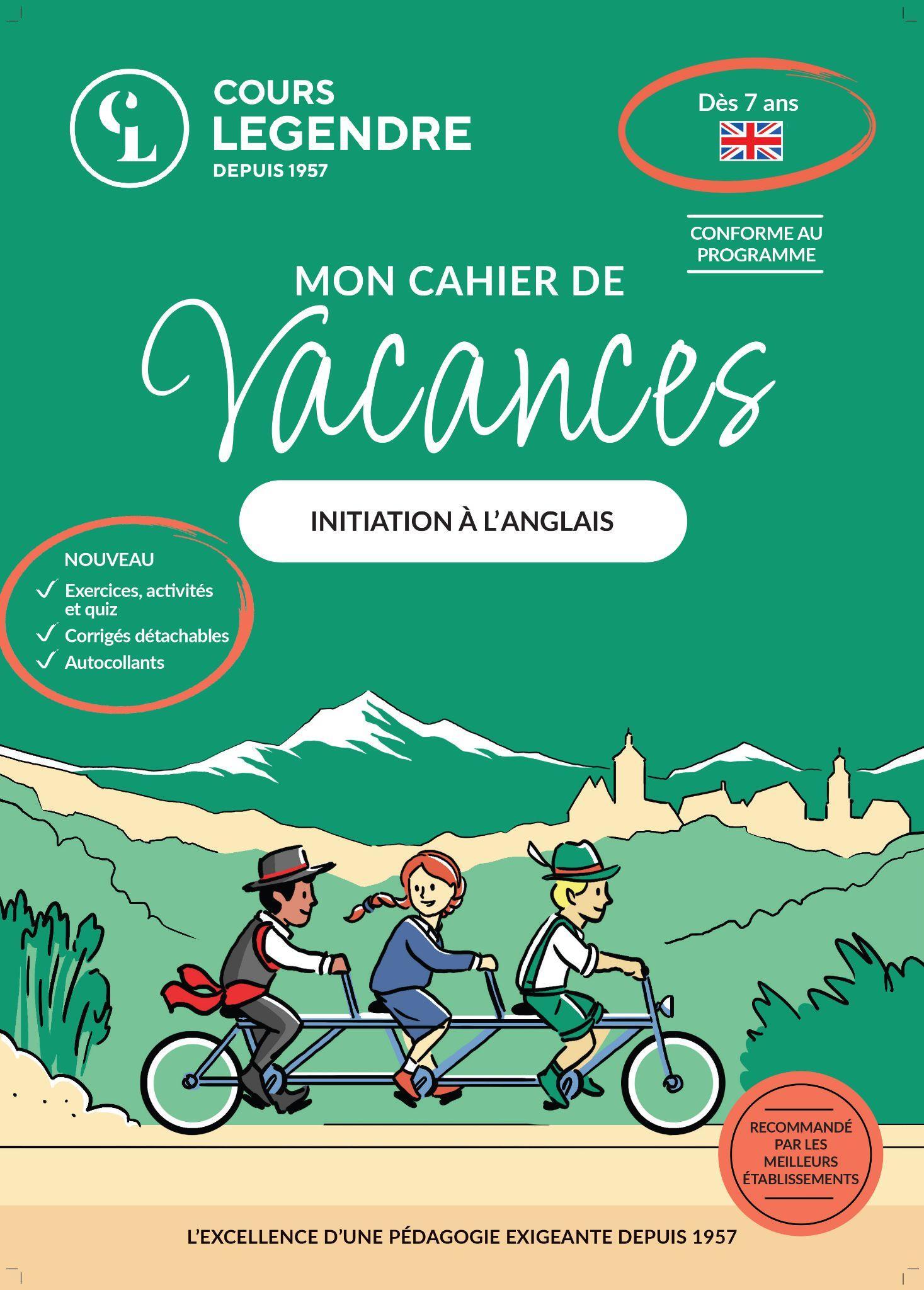 Mon cahier de vacances  (Dès 7 ans)Initiation à l'anglais -  Collectif - EDICOLE