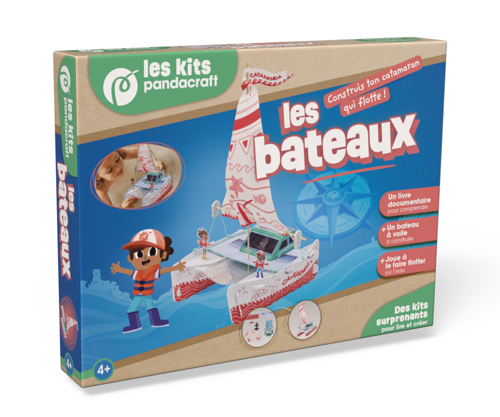 Les bateaux - Kit Pandacraft dès 4 ans -   - PANDACRAFT