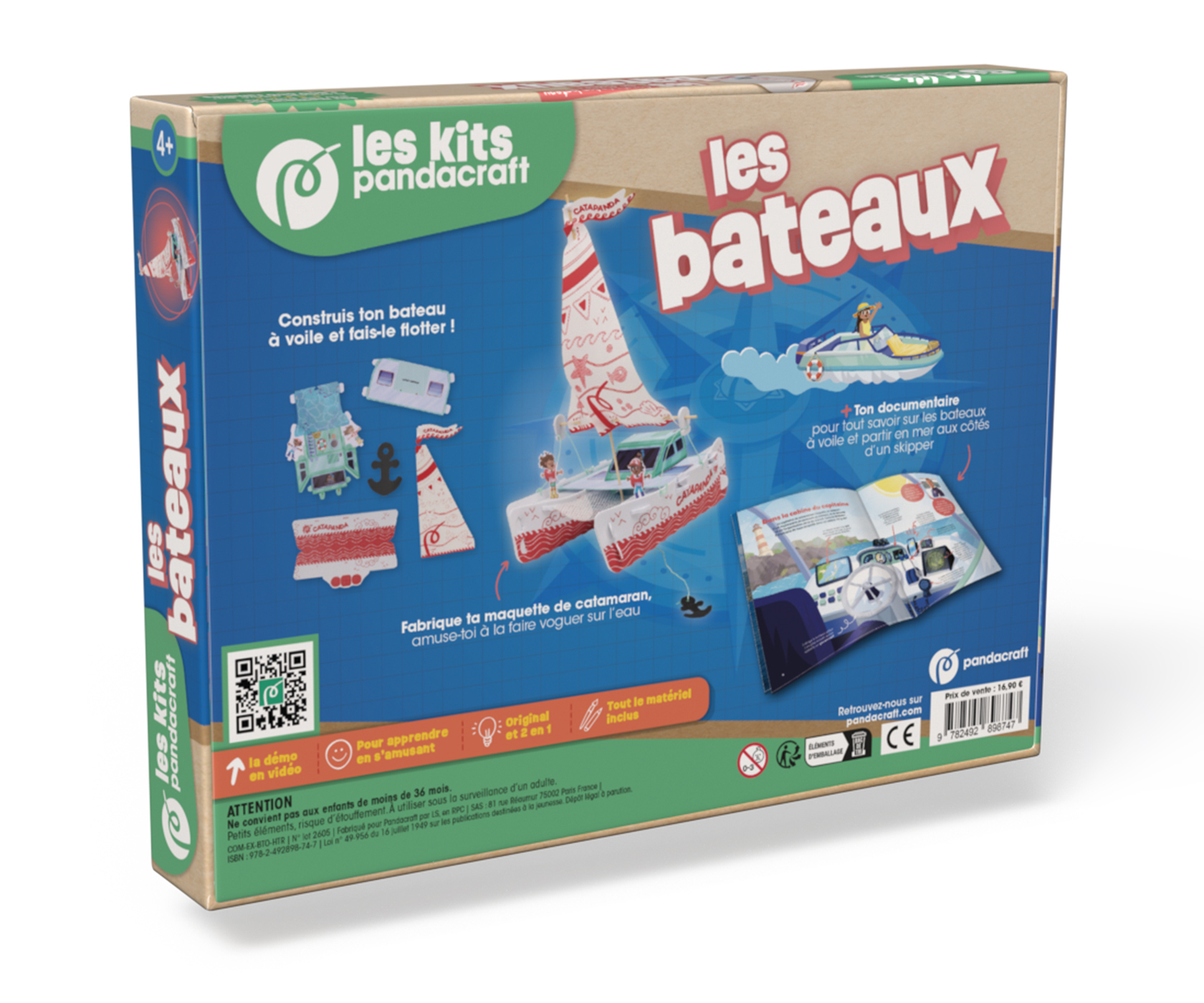 Les bateaux - Kit Pandacraft dès 4 ans -   - PANDACRAFT