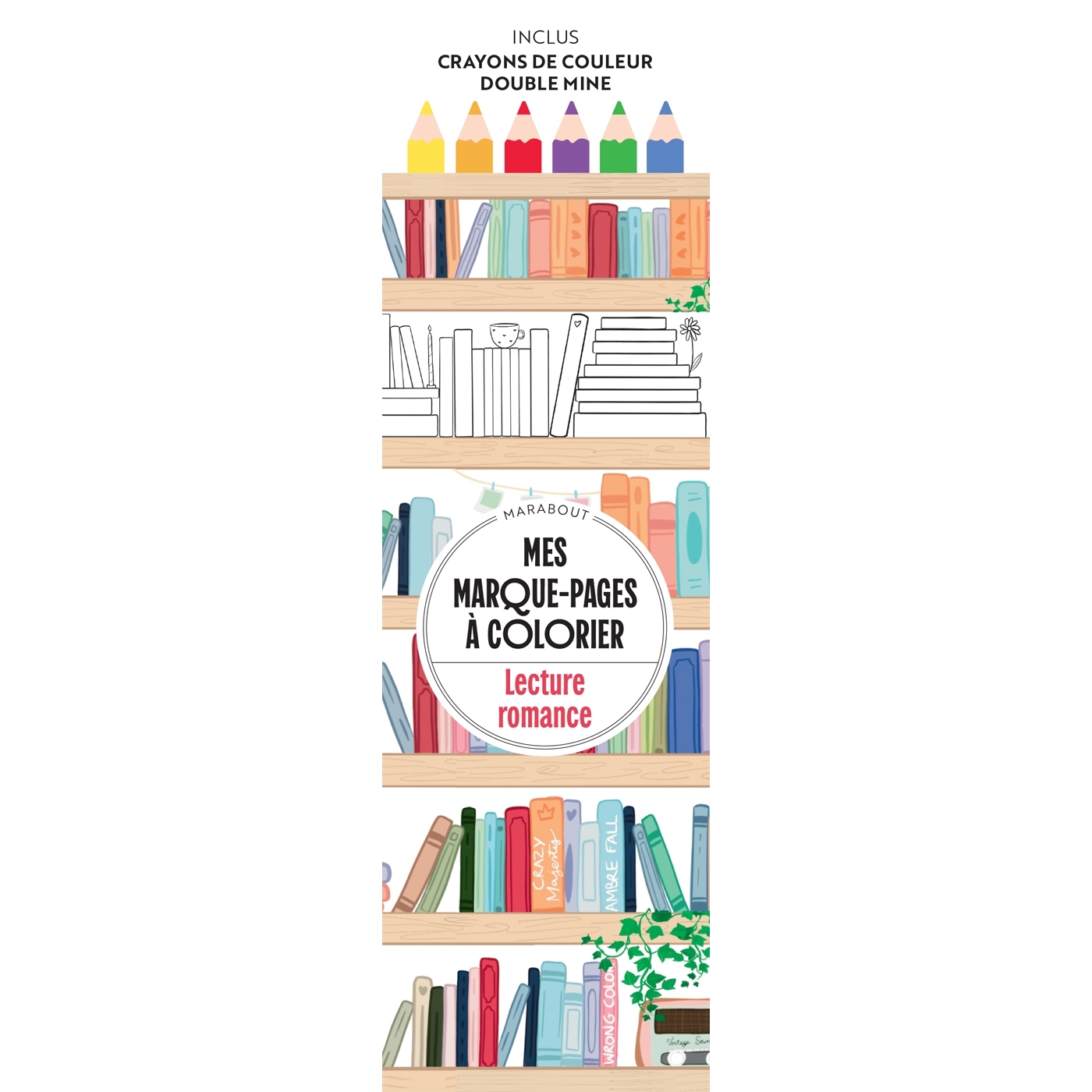 Lecture romance - Mes marque-pages à colorier -  - MARABOUT