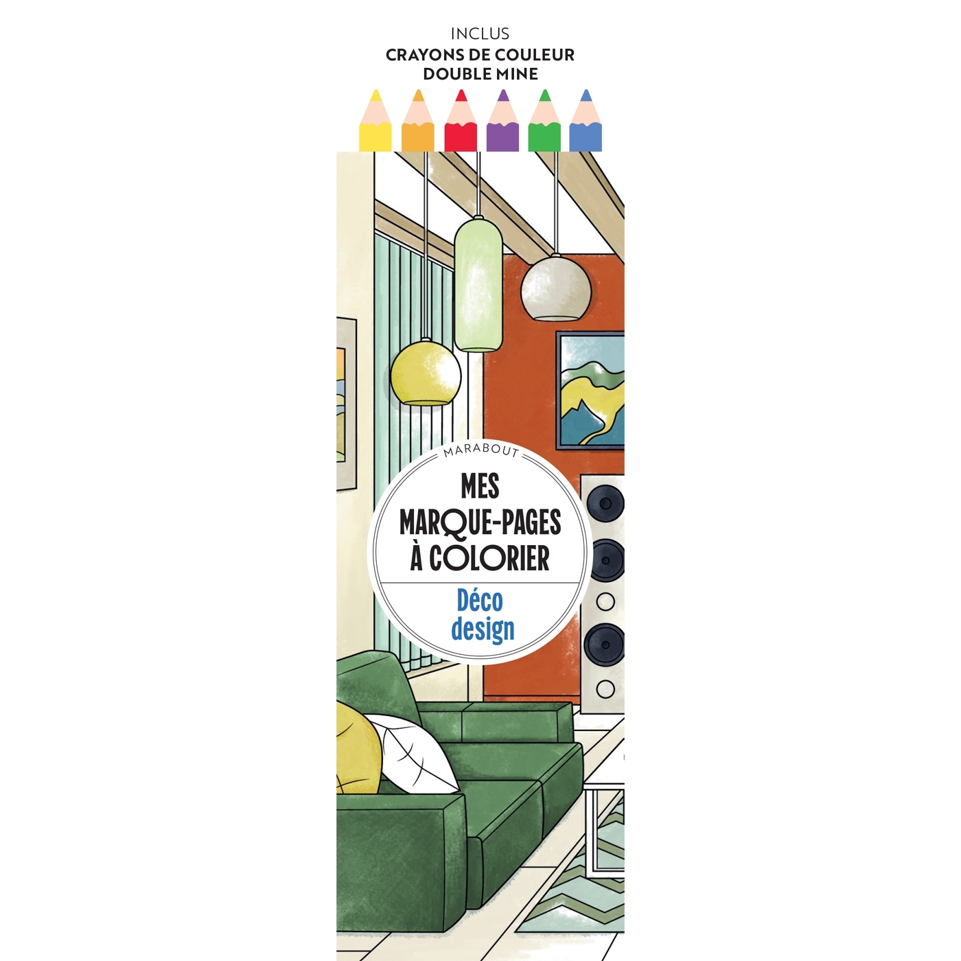 Déco design - Mes marque-pages à colorier -   - MARABOUT