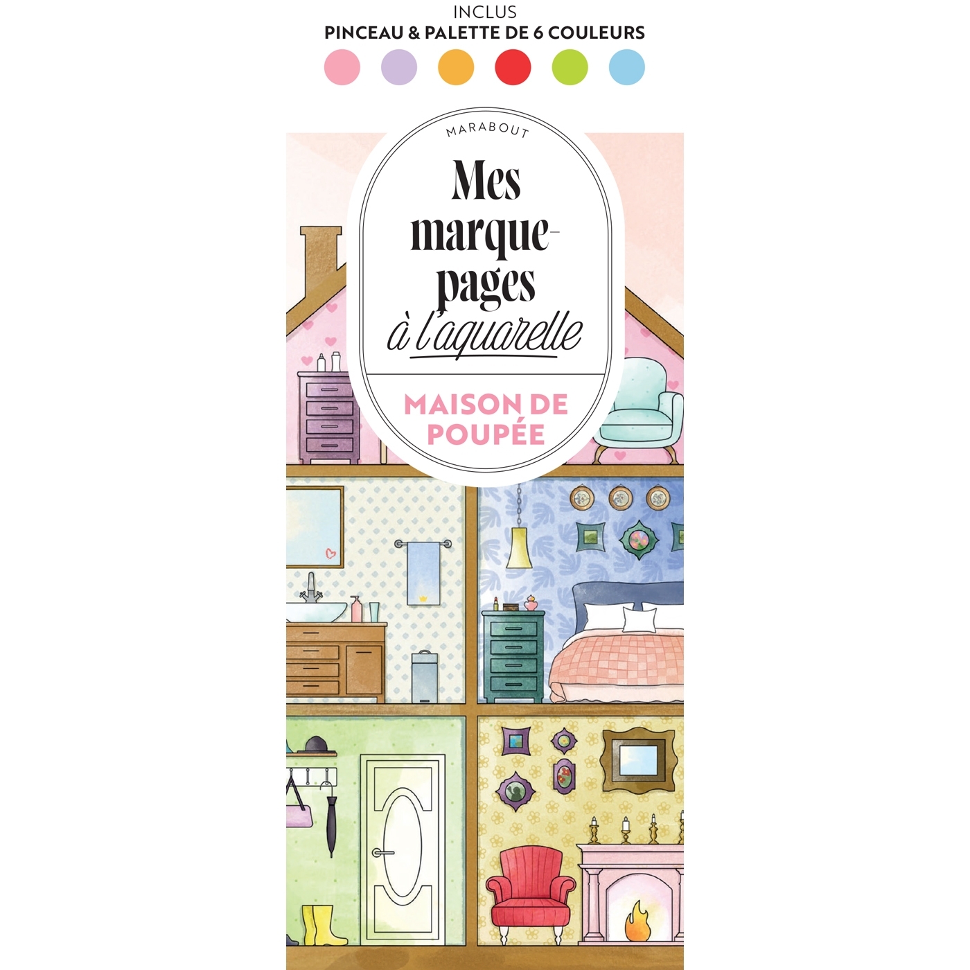 Maison de poupée - Mes marque-pages à l'aquarelle -   - MARABOUT