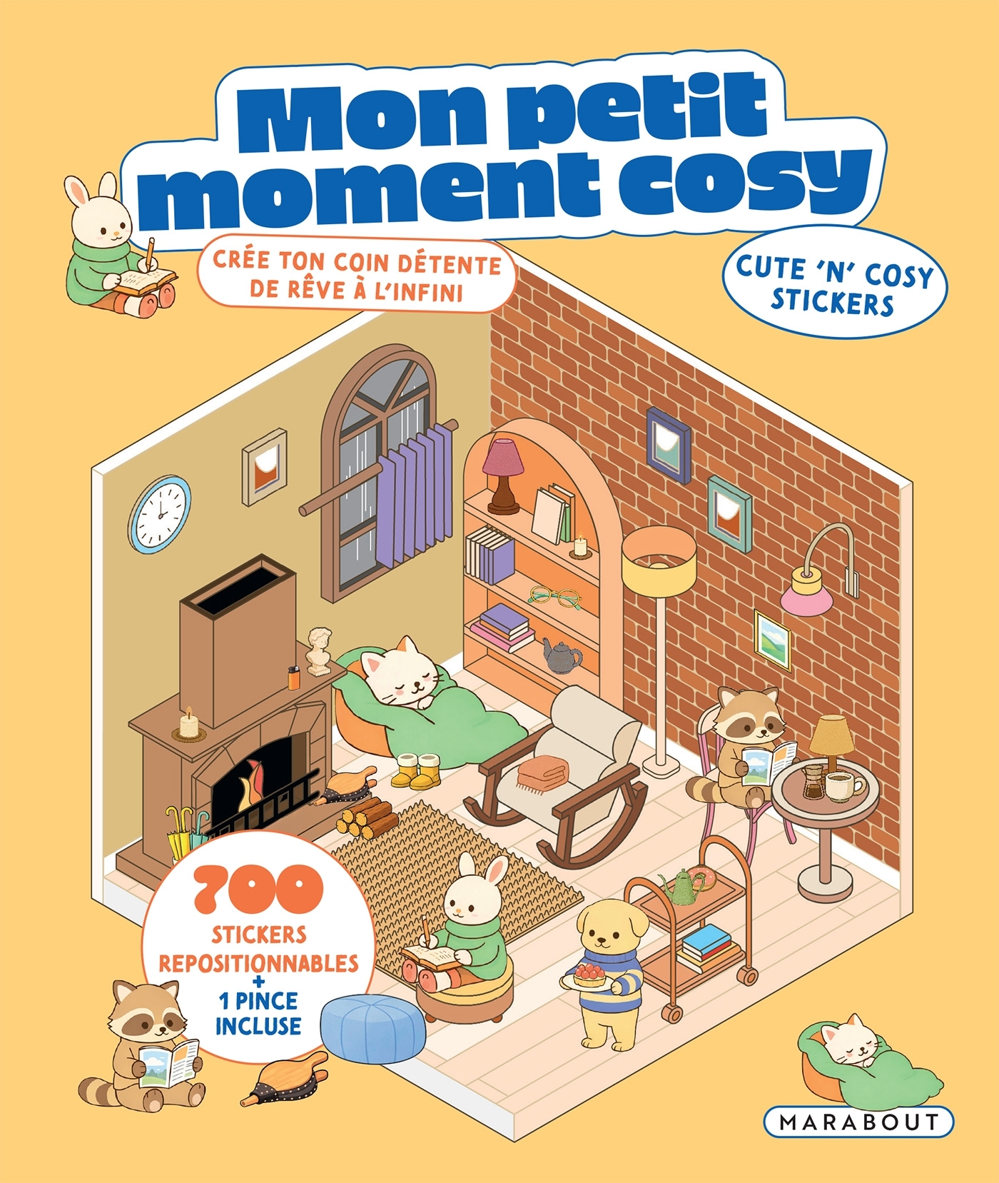 Au coin du feu - Cute 'n' cosy stickers -  - MARABOUT