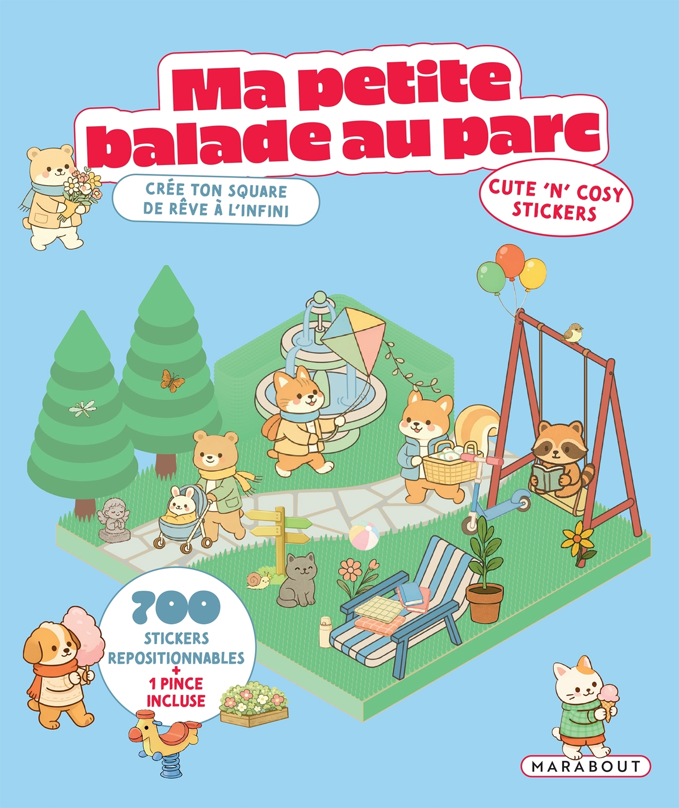Mon petit parc - Cute 'n' cosy stickers -  - MARABOUT
