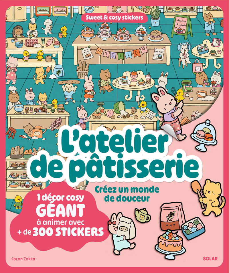 STICKERS POSTER COSY L'atelier de pâtisserie - Lili Hsu - SOLAR