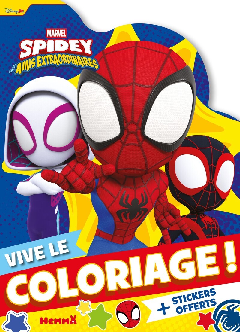 Marvel Spidey et ses amis extraordinaires - Vive le coloriage ! (Team Spidey fond jaune) -  Collectif - HEMMA